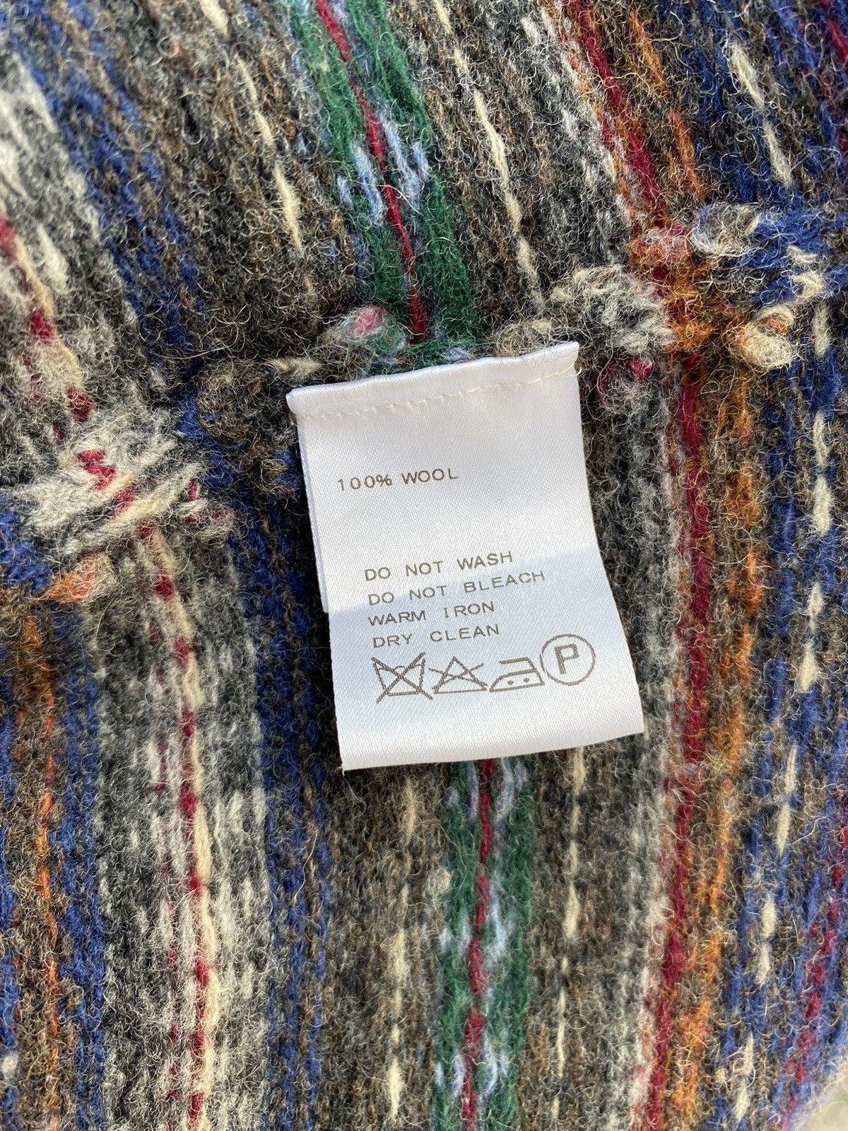 Journal Standard JOURNAL STANDARD Blue-Brown Fair Isle Wool Cardigan Size M / US 6-8 / IT 42-44 - 8 Thumbnail