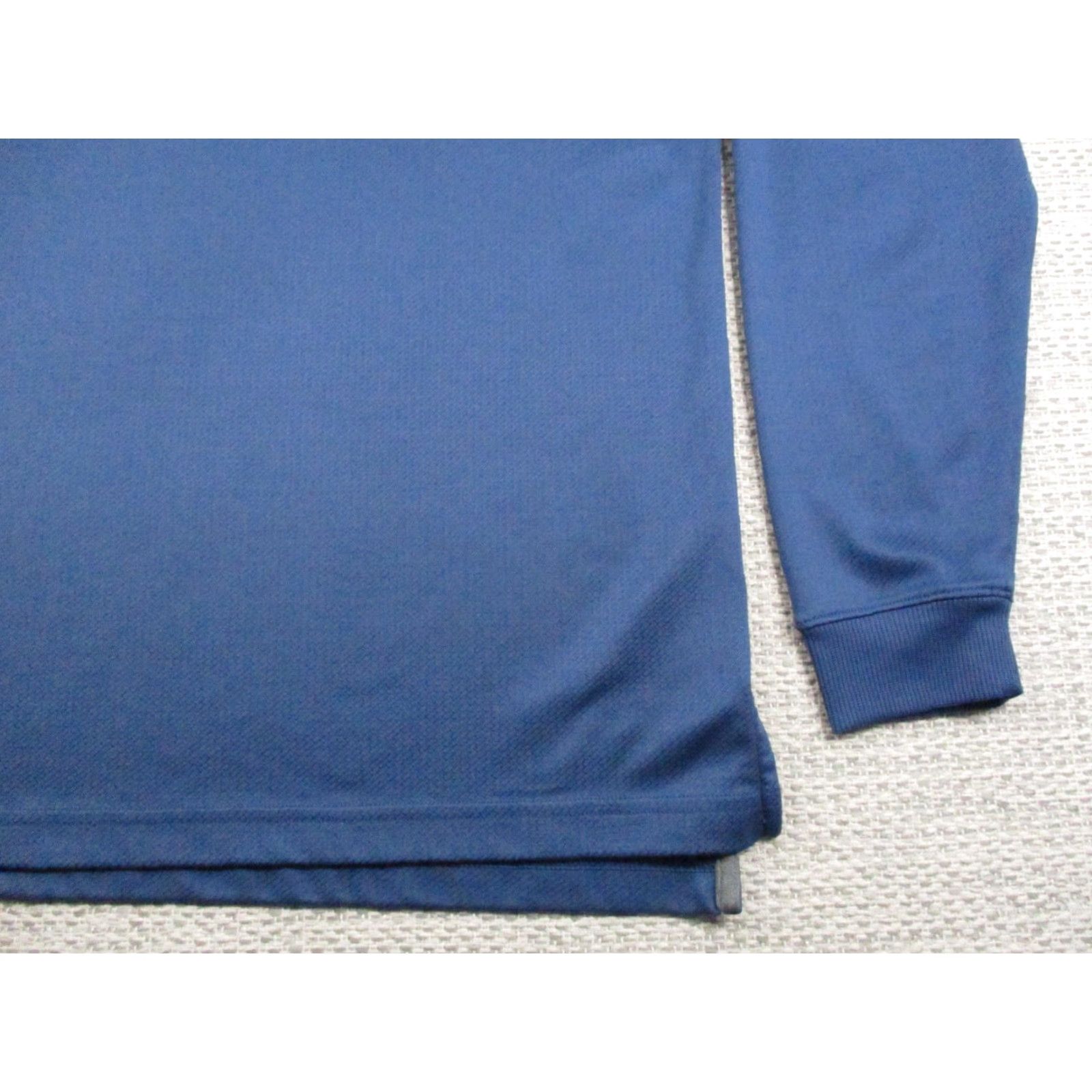 Under Armour VINTAGE Under Armour Polo Shirt Mens XL Blue HeatGear Loose Long Sleeve Golf Los Alamos Size US XL / EU 56 / 4 - 2 Thumbnail