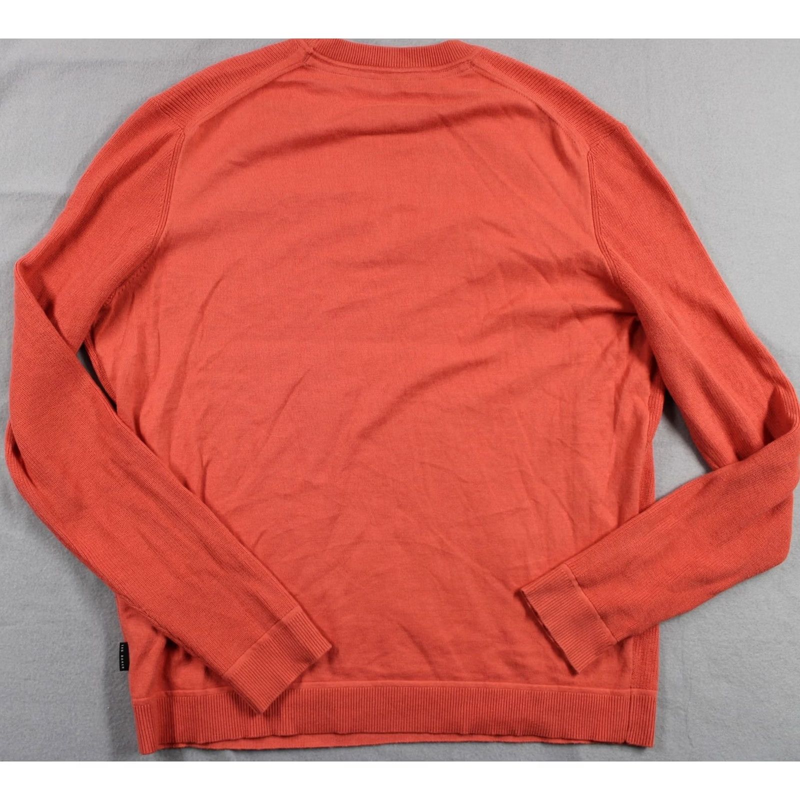 Ted Baker Ted Baker Sweater Mens Large Red Crewneck Knit Pullover Lightweight Casual Size US L / EU 52-54 / 3 - 8 Thumbnail