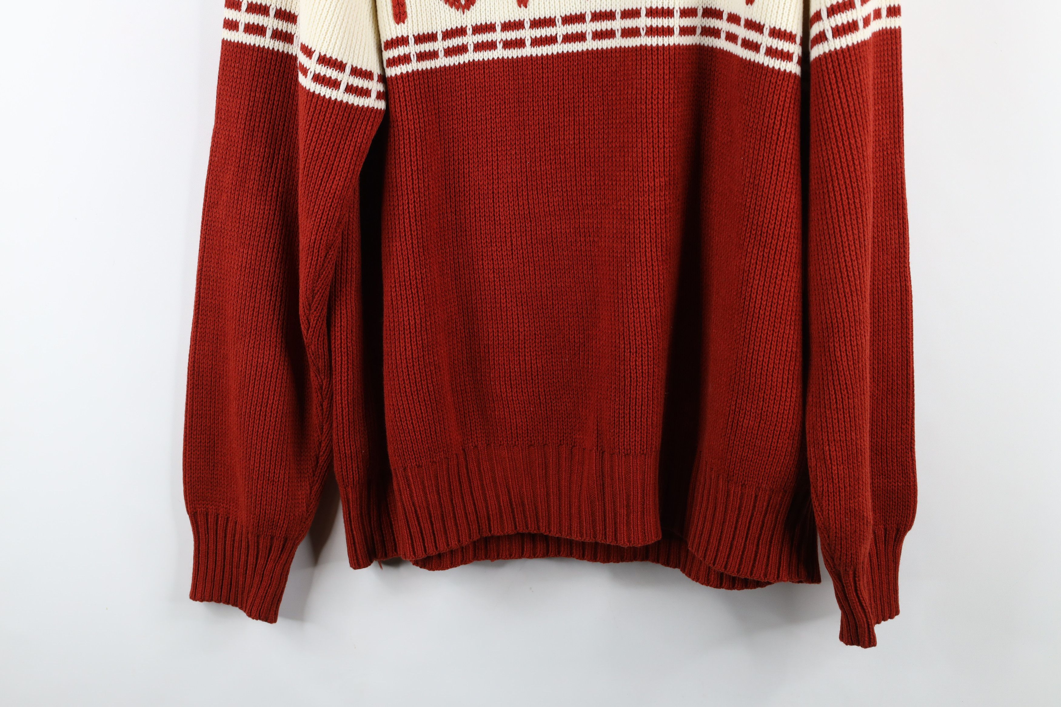 Vintage Vintage 70s Mid Century Modern MCM Ribbed Knit Sweater Size US M / EU 48-50 / 2 - 10 Thumbnail