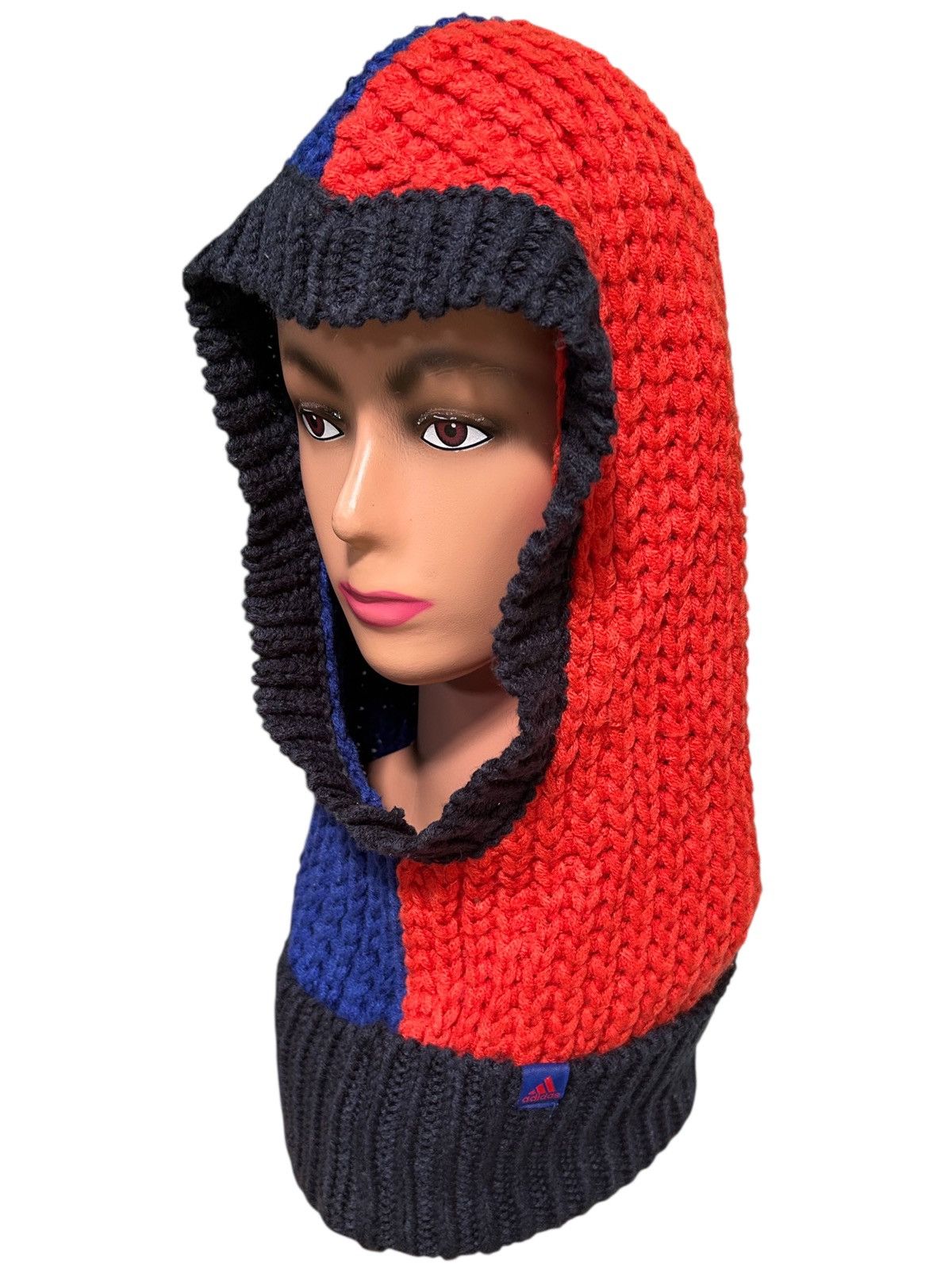 Adidas × Japanese Brand × Vintage Vintage Adidas Balaclava Masked Knitted big Beanie Rare Size ONE SIZE - 1 Thumbnail
