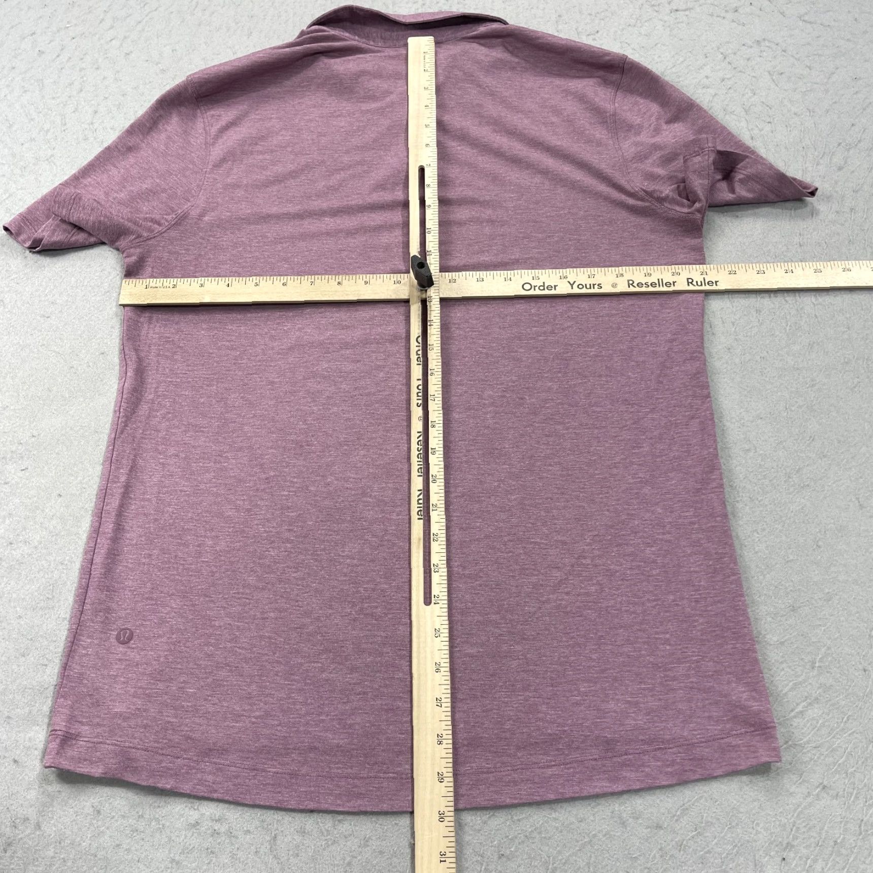 Lululemon Lululemon Polo Shirt Mens Large Red Pink Evolution Short Sleeve Golf Logo Shirt Size US L / EU 52-54 / 3 - 6 Thumbnail