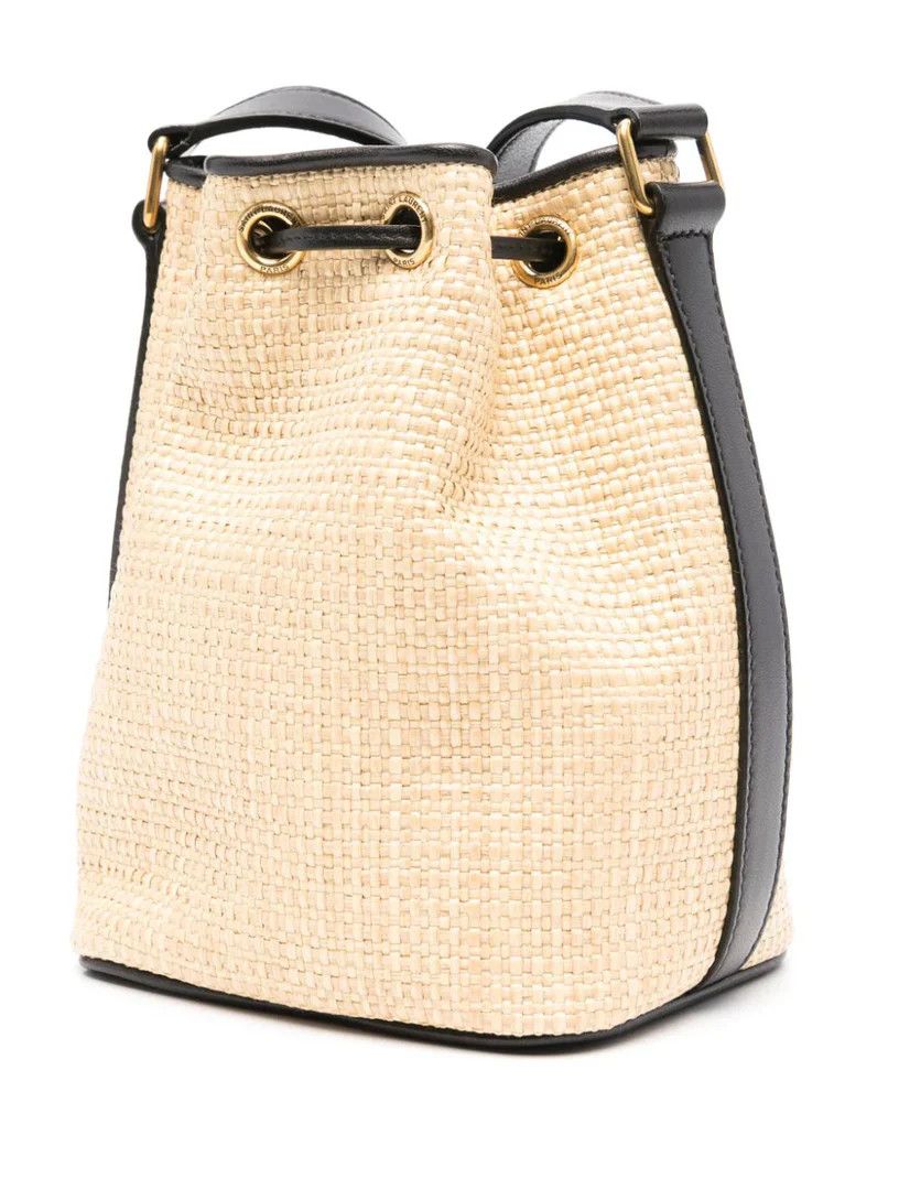 Saint Laurent Paris o1bcso1str0326 Size: OS/Raffia Bucket Bag in Natural/Beige Size ONE SIZE - 3 Thumbnail