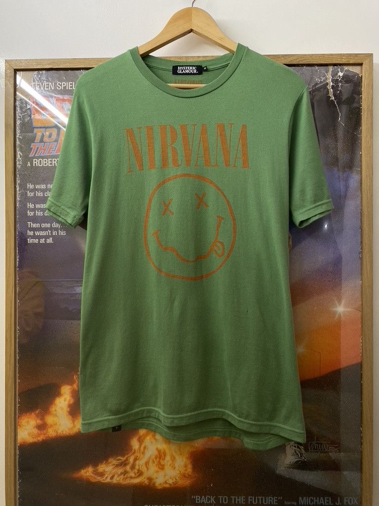 Hysteric Glamour 2009 Vintage Hysteric Glamour x Nirvana Smiley Band Tee Size US M / EU 48-50 / 2 - 1 Thumbnail