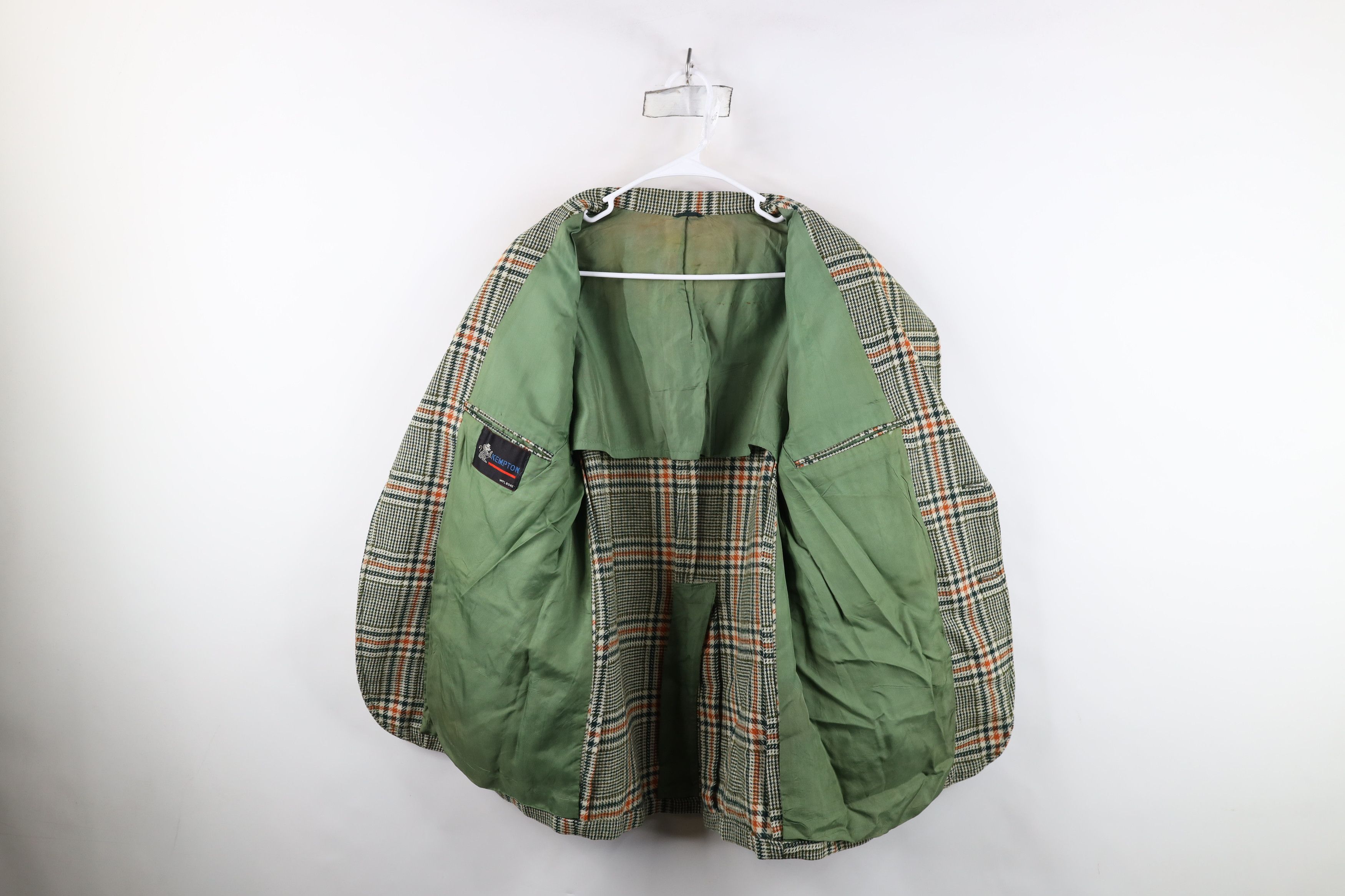 Vintage Vintage 60s 70s Wool Tweed Suit Coat Blazer Jacket Plaid USA Size US XXL / EU 58 / 5 - 8 Thumbnail