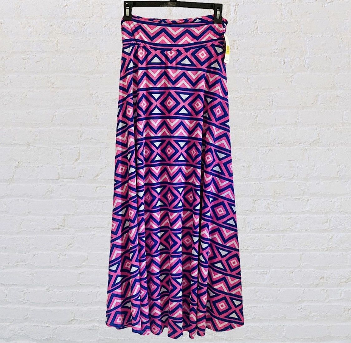 Other PINK MULTI COLOR FOLD OVER FLARE MAXI SKIRT SIZE S Size 28" / US 6 / IT 42 - 1 Thumbnail