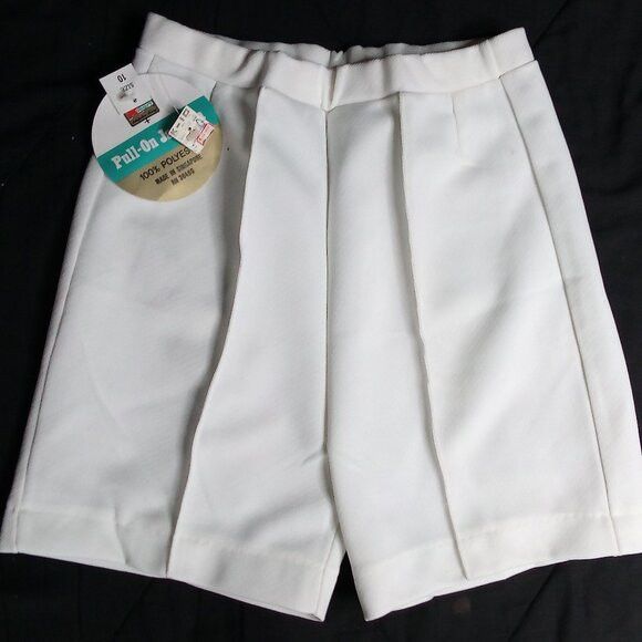 Other NWT K-Mart Pull-On Jamaica White Polyester Shorts Size 32" / US 10 / IT 46 - 1 Thumbnail