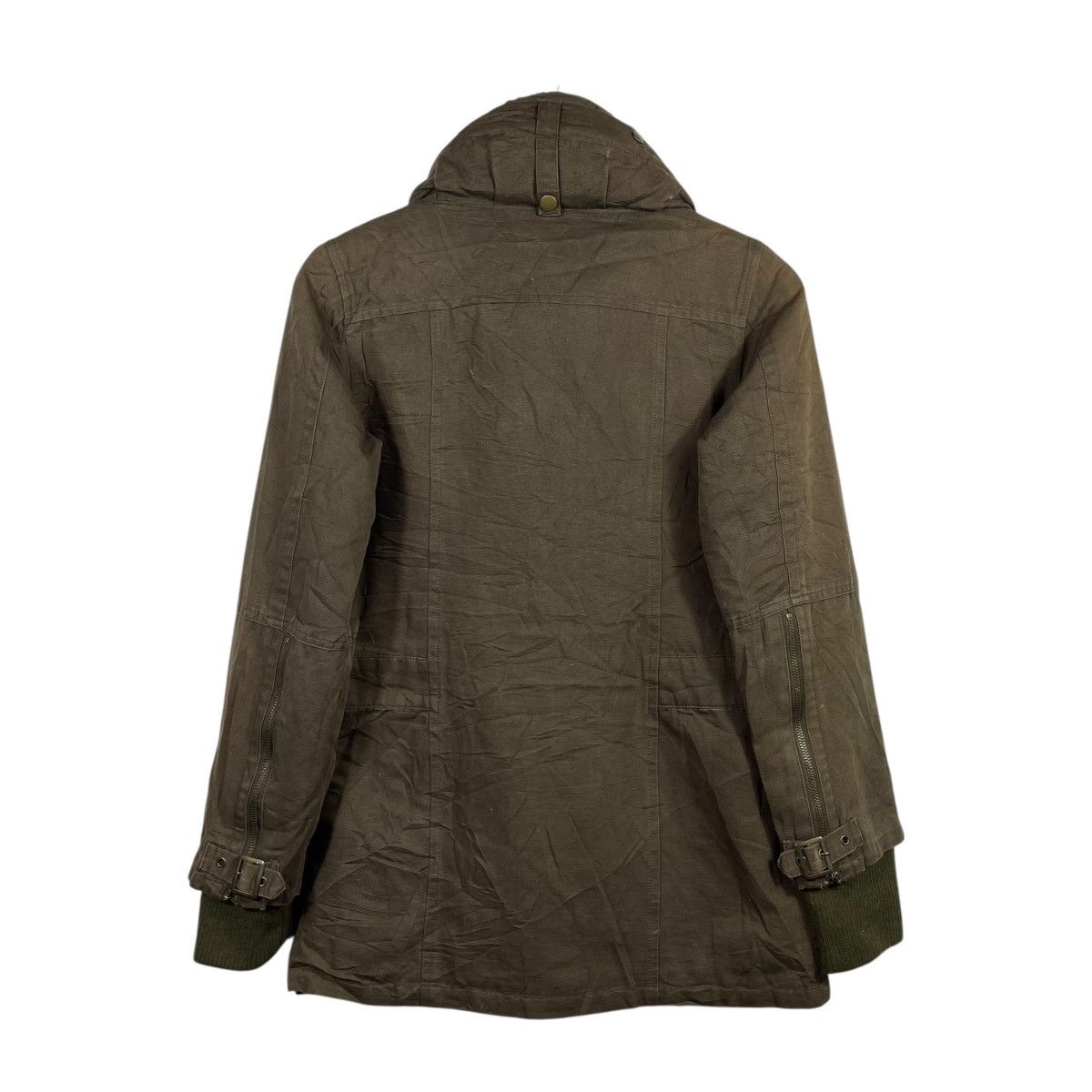 Vintage Cartwo Olive Military Parka Sherpa Lined Hooded Field Jacket Size US S / EU 44-46 / 1 - 4 Thumbnail