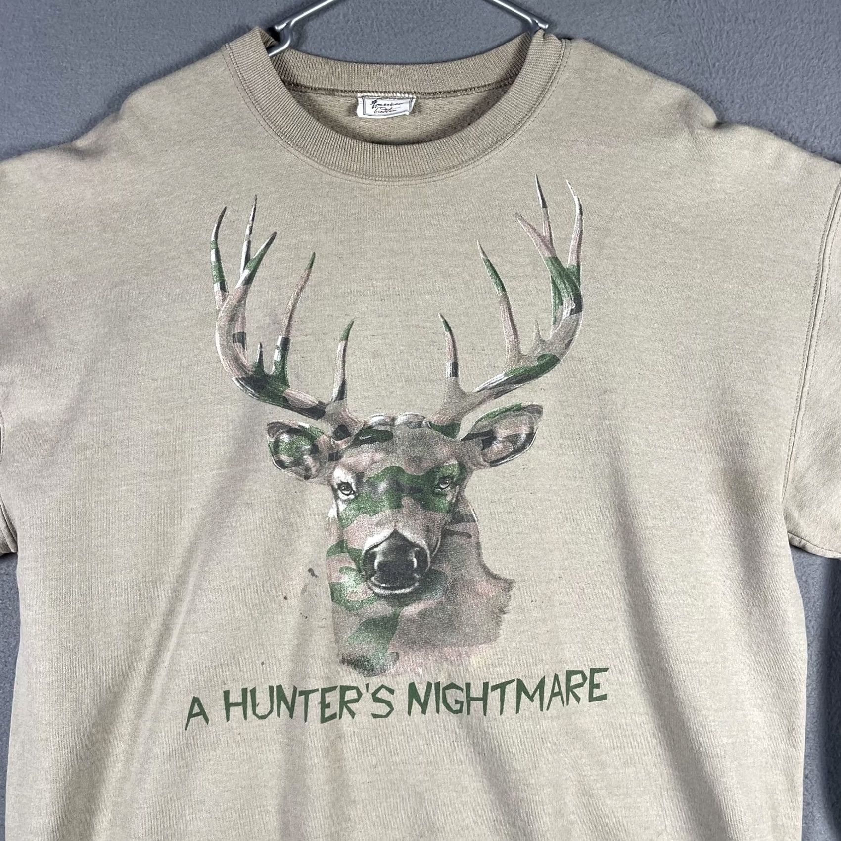 Vintage Vintage American Tradition Sweatshirt Large Graphic Hunter Nightmare 9 Mens Size US L / EU 52-54 / 3 - 2 Thumbnail