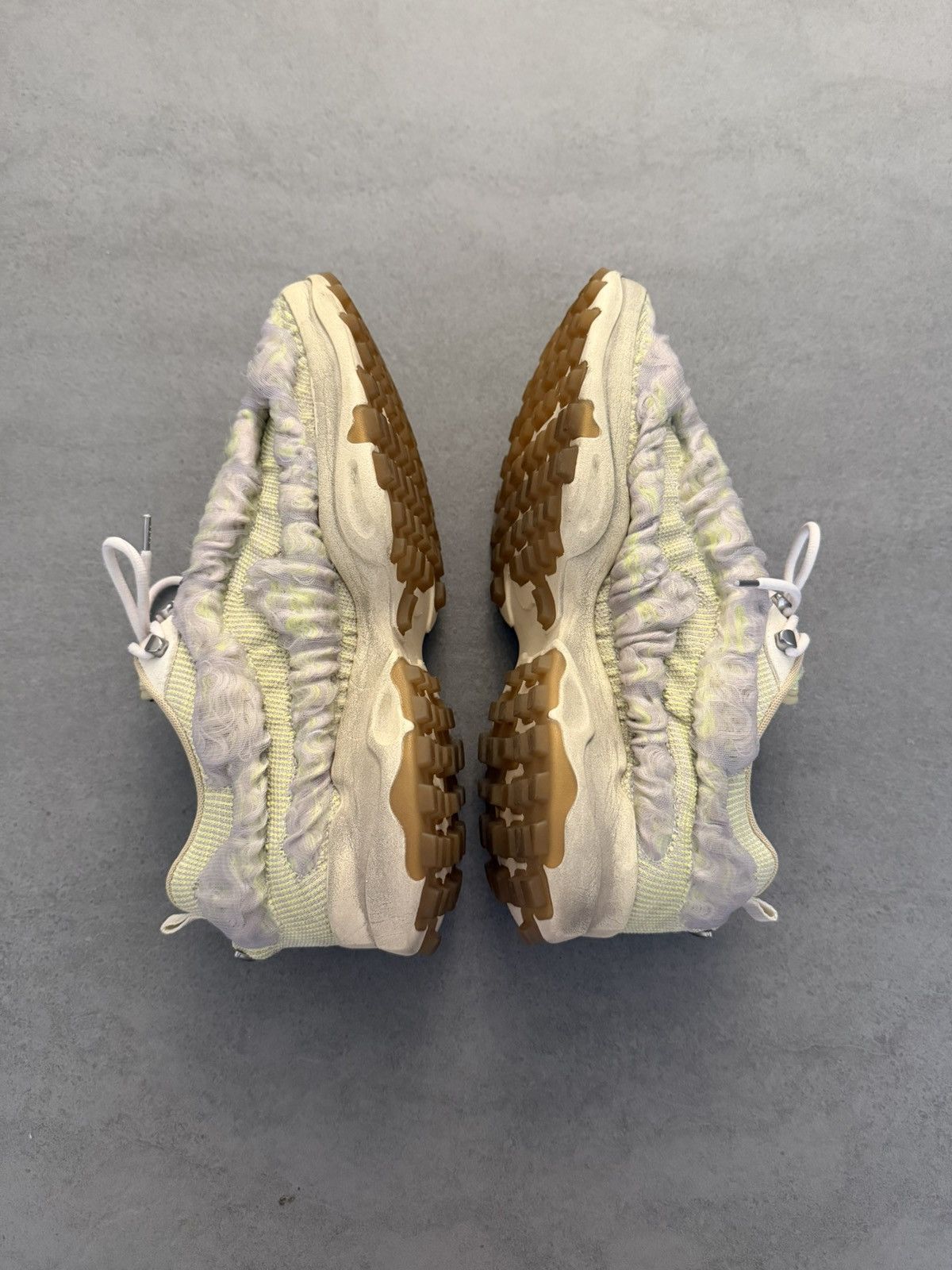 Acne Studios Acne Studios Textured Mesh Sneakers – Beige/Neon – Size 43 Size US 10 / EU 43 - 3 Thumbnail