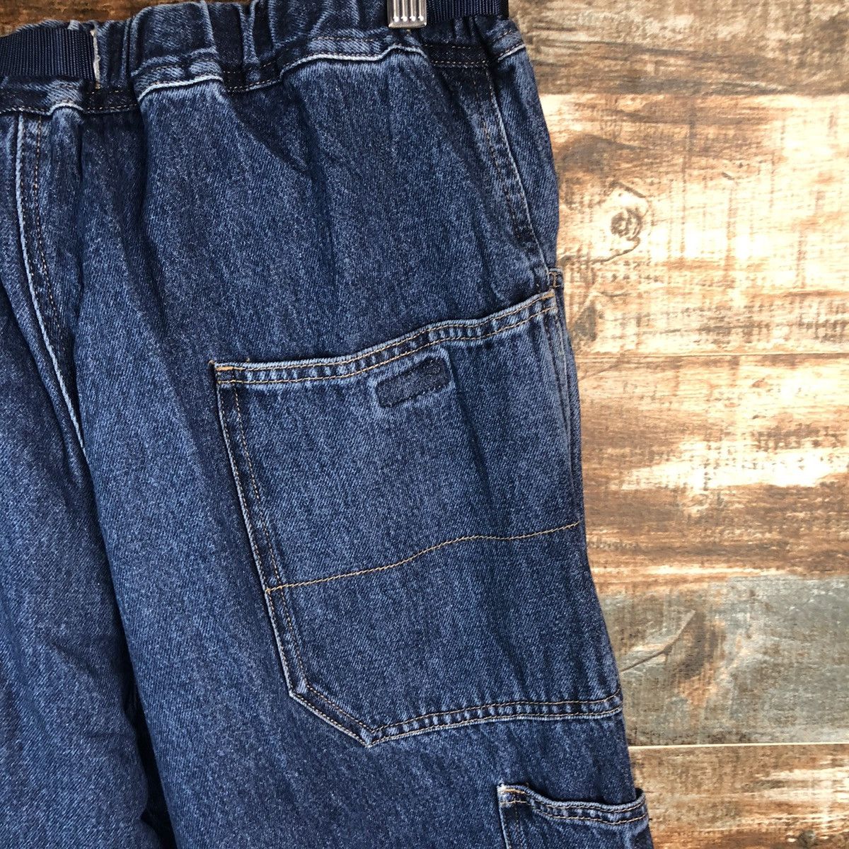 Gramicci Gramicci Blue Denim utility jeans cargo Pants #A2096 Size US 31 - 22 Thumbnail