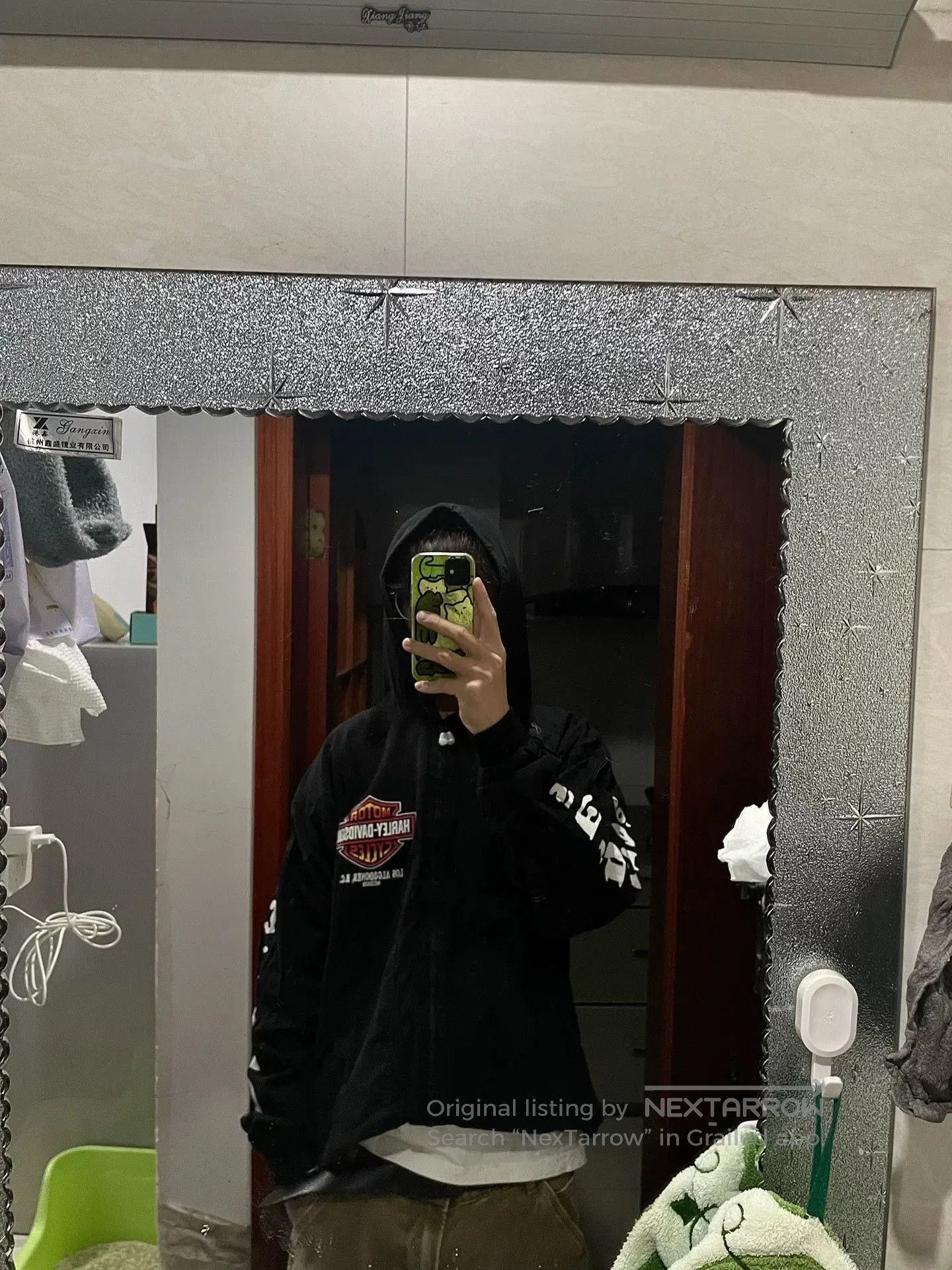 Vintage Vintage Harley Davidson Black Hoodie. Size US XS / EU 42 / 0 - 6 Thumbnail