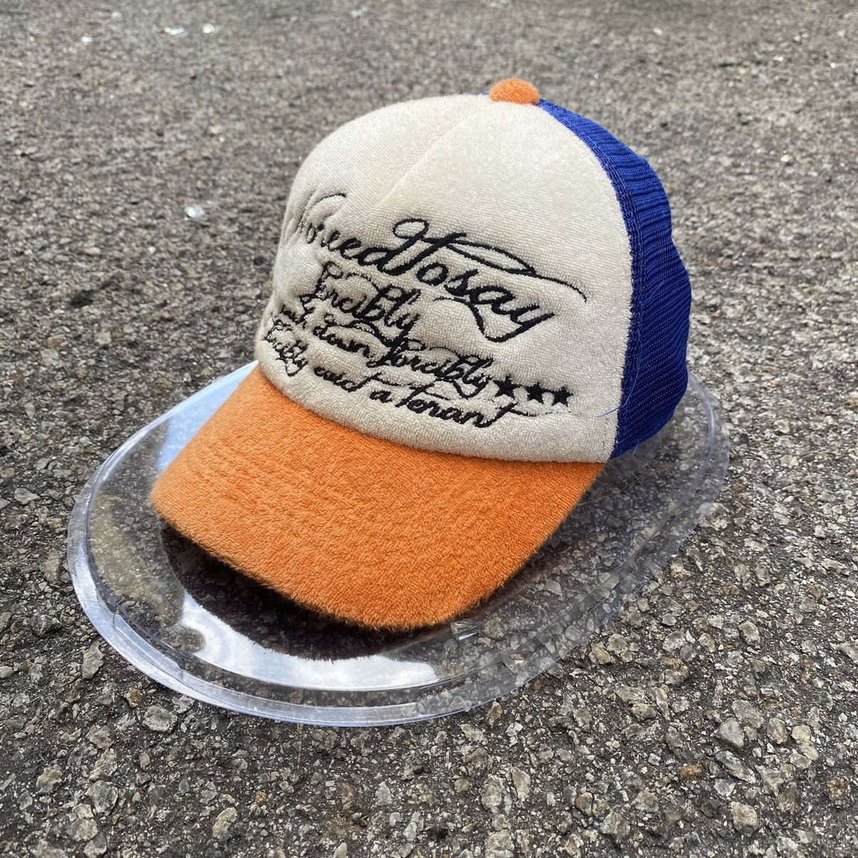 image of Natural Blood Embroidered Trucker Hat Cap in Mix, Men's