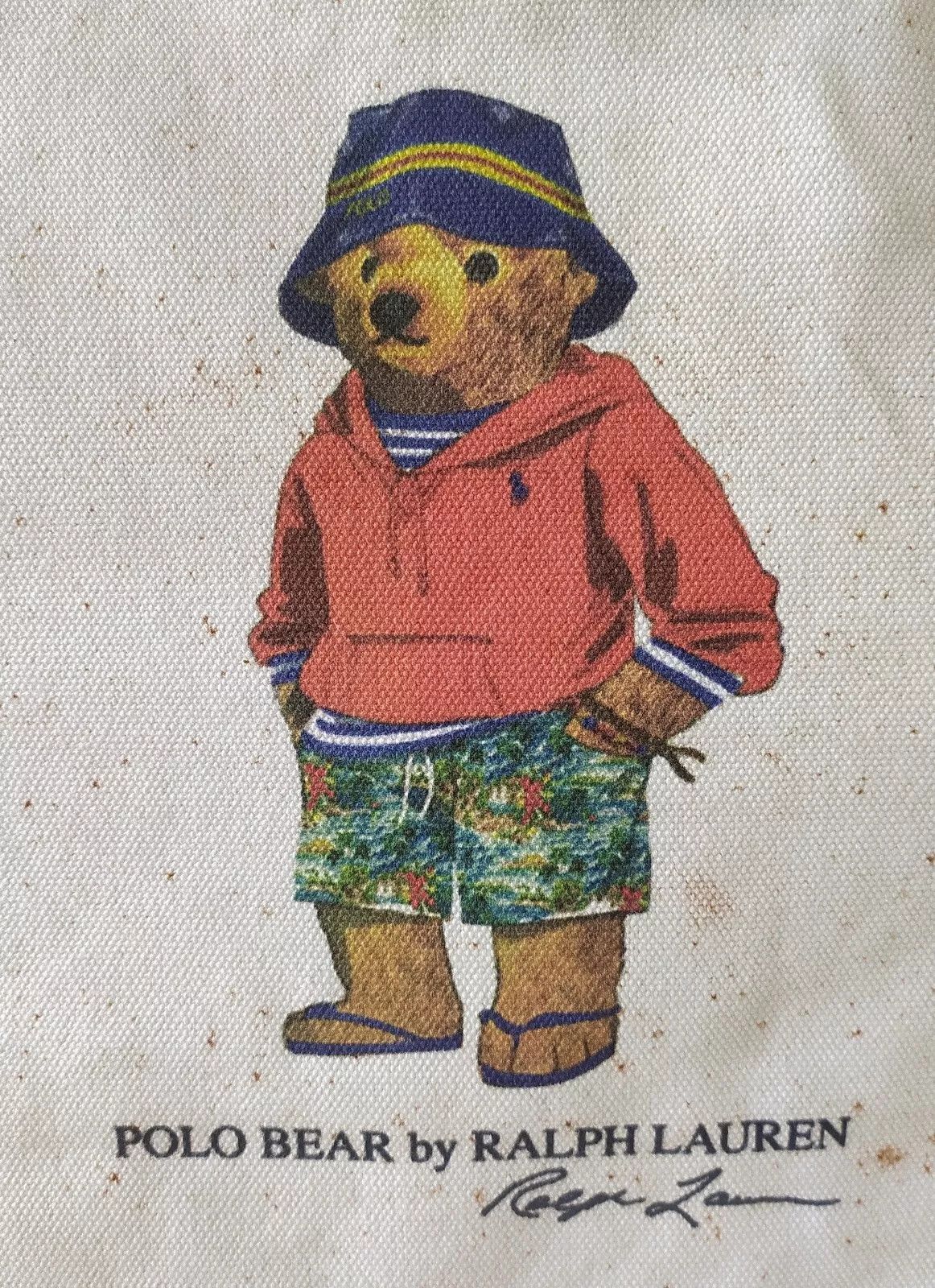 Polo Ralph Lauren Polo Ralph Lauren Polo Bear canvas tote bag IFD 8052 Size ONE SIZE - 2 Thumbnail