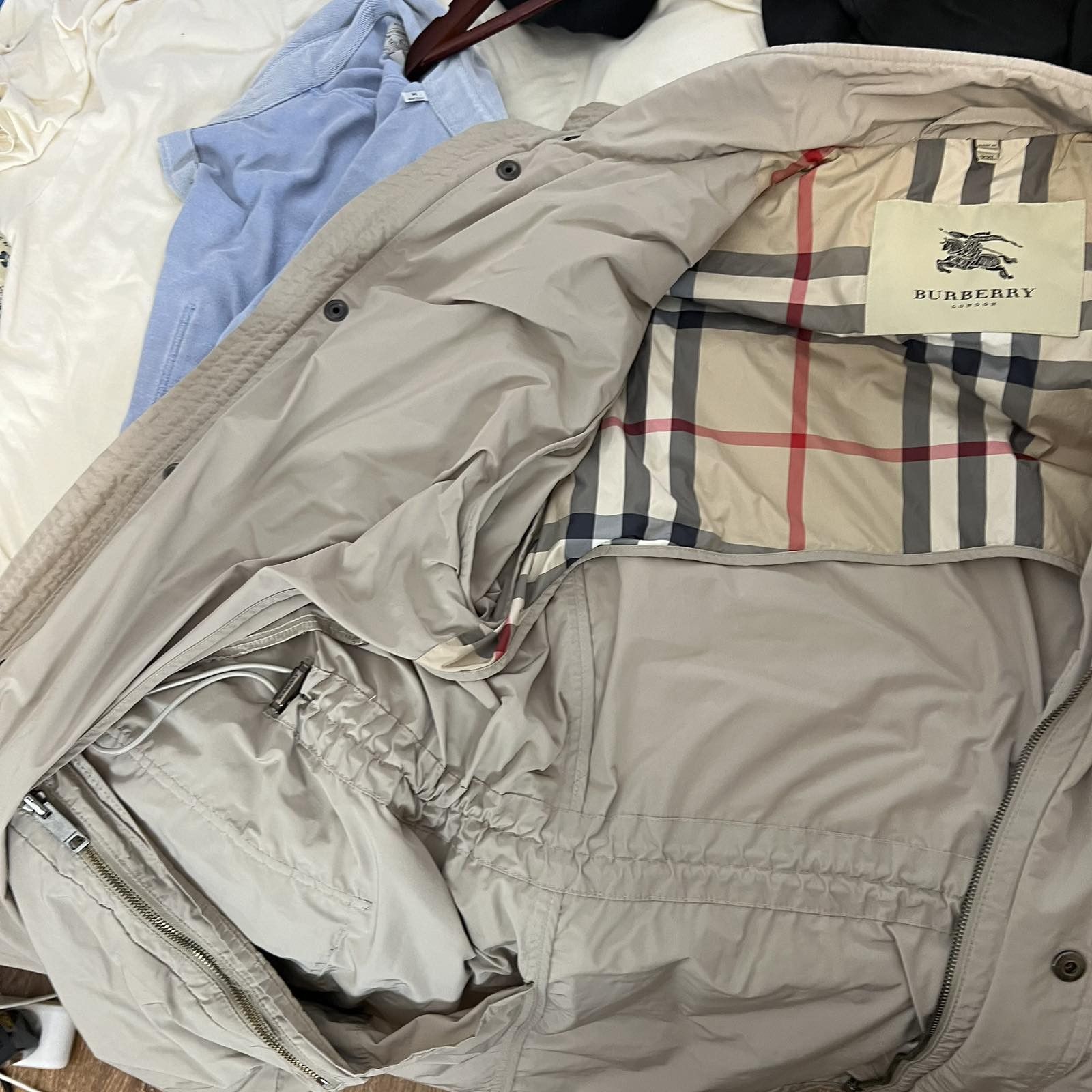 Burberry Burberry Navy Trench Coat Old Money Old Money Sz XXL Size XXL / US 16-18 / IT 52-54 - 6 Thumbnail