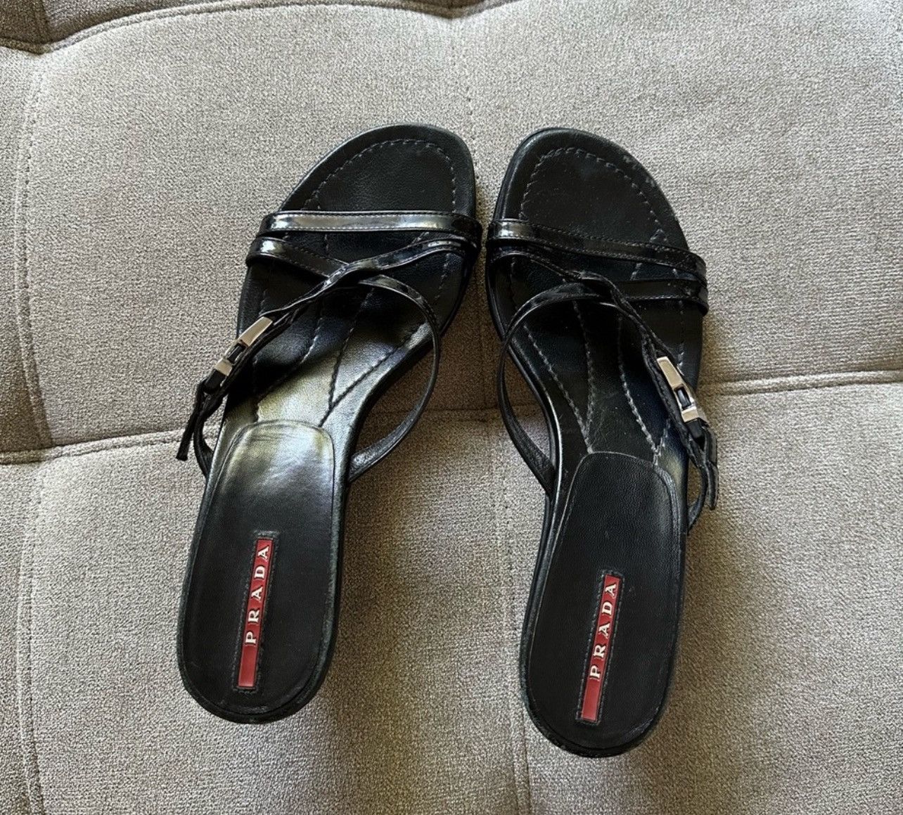 Prada Kitten Heel Sandal