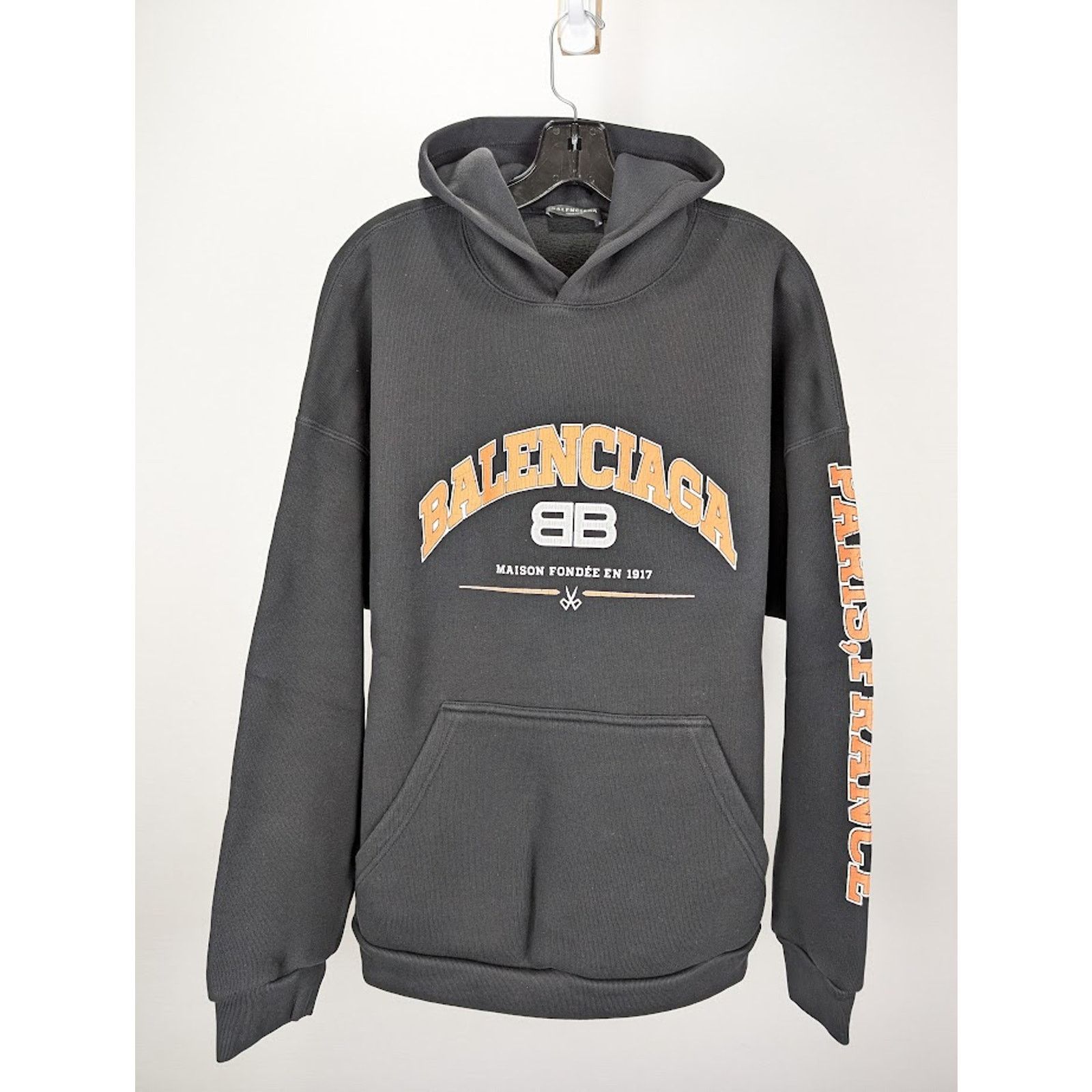 Balenciaga o1rshd1 Hoodie in Black Size US XL / EU 56 / 4 - 1 Thumbnail