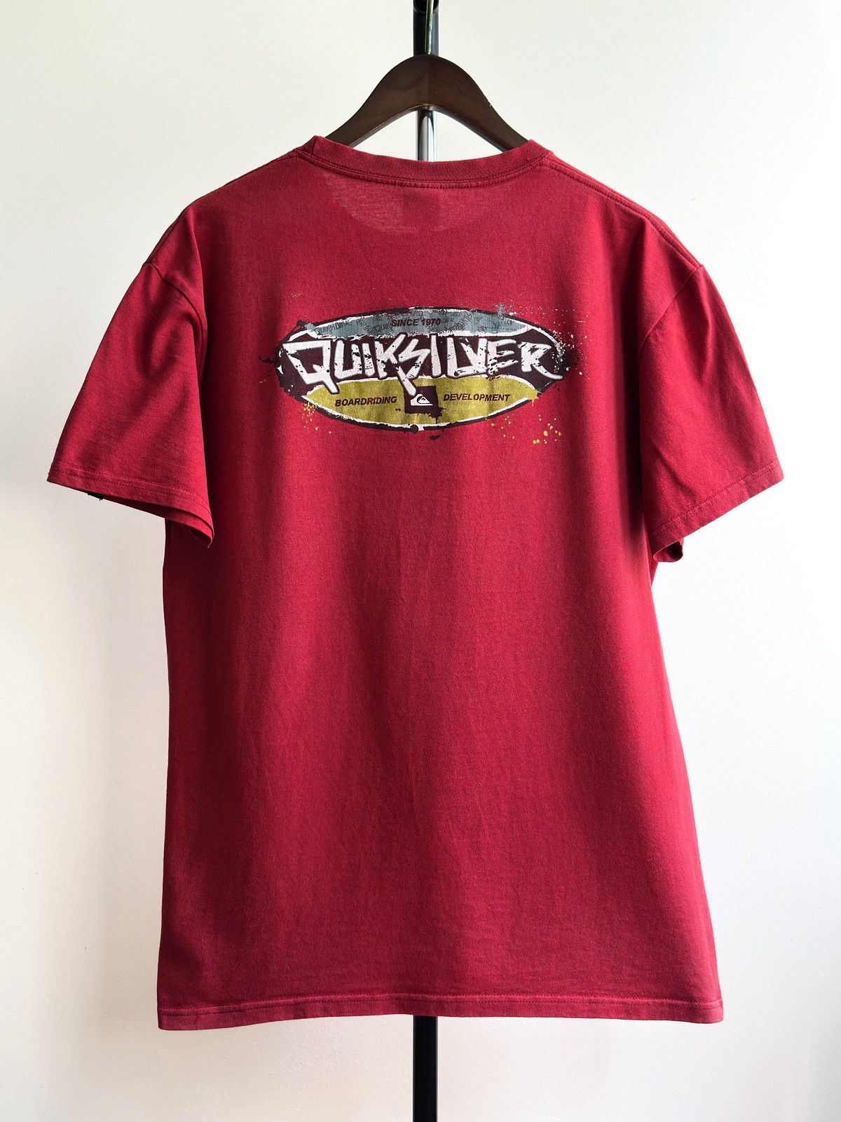 Quiksilver × Vintage Vintage 90s Quiksilver Big Logo Tee Size US L / EU 52-54 / 3 - 1 Thumbnail