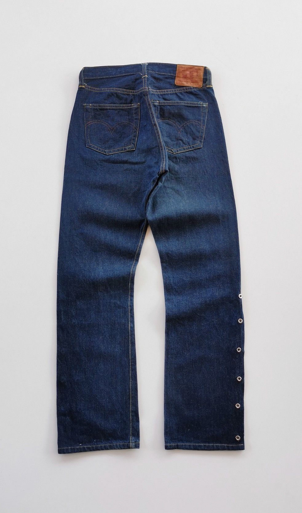 LVC × Levi's × Levi's Vintage Clothing Levis S501XX Selvedge Denim Jeans Rare Design Size US 29 - 7 Thumbnail