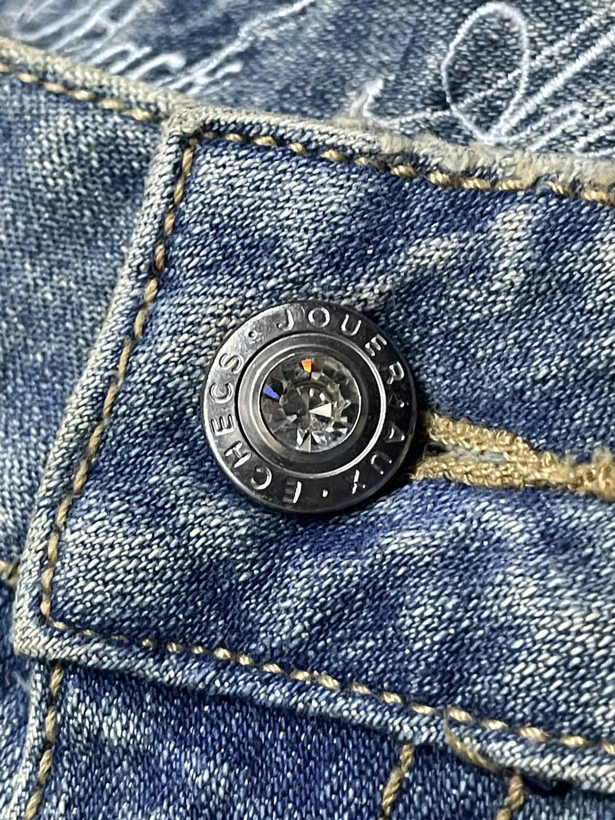 Shellac × Tornado Mart Tornado Mart Style Japanese Brand Flared Tribal Pocket Jeans Size US 28 / EU 44 - 9 Thumbnail