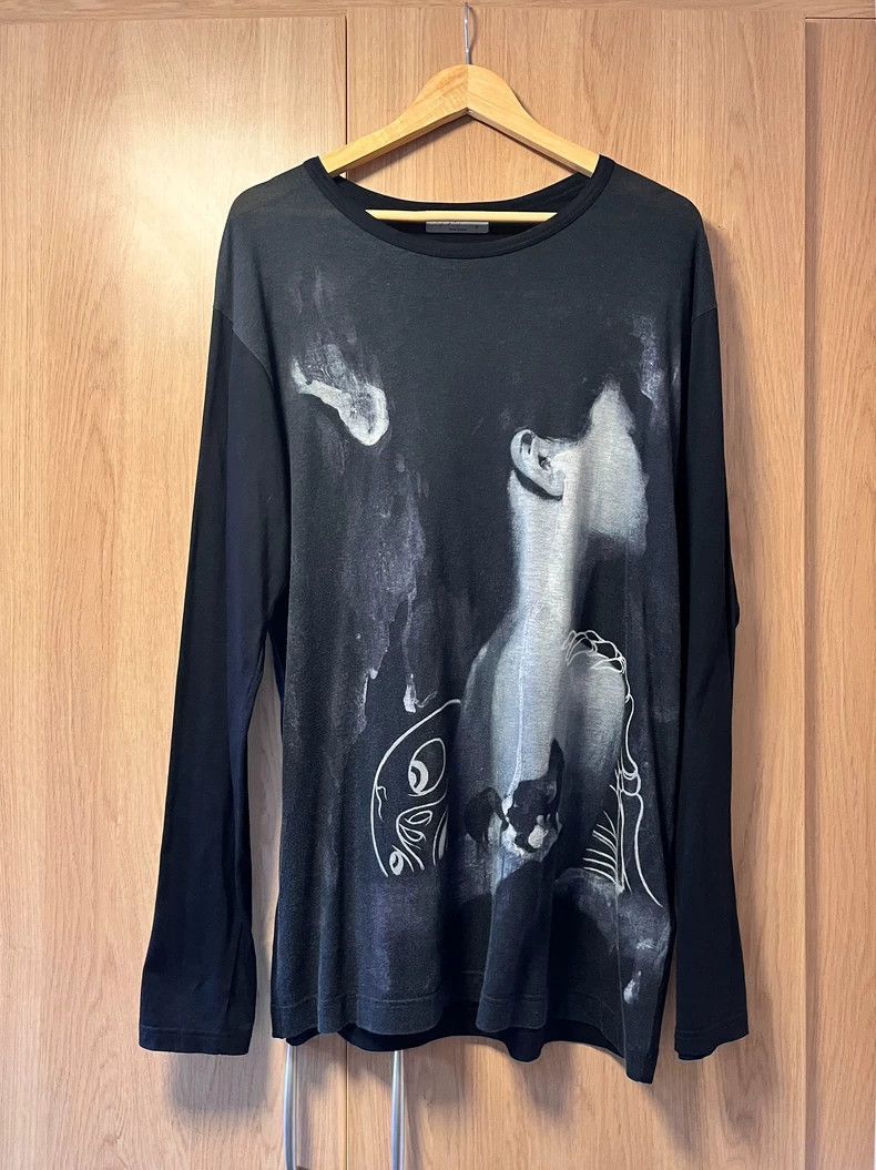 Yohji Yamamoto Yohji Yamamoto Yohji Yamamoto Long Sleeve Shirt with Artwo Size US L / EU 52-54 / 3 - 1 Thumbnail