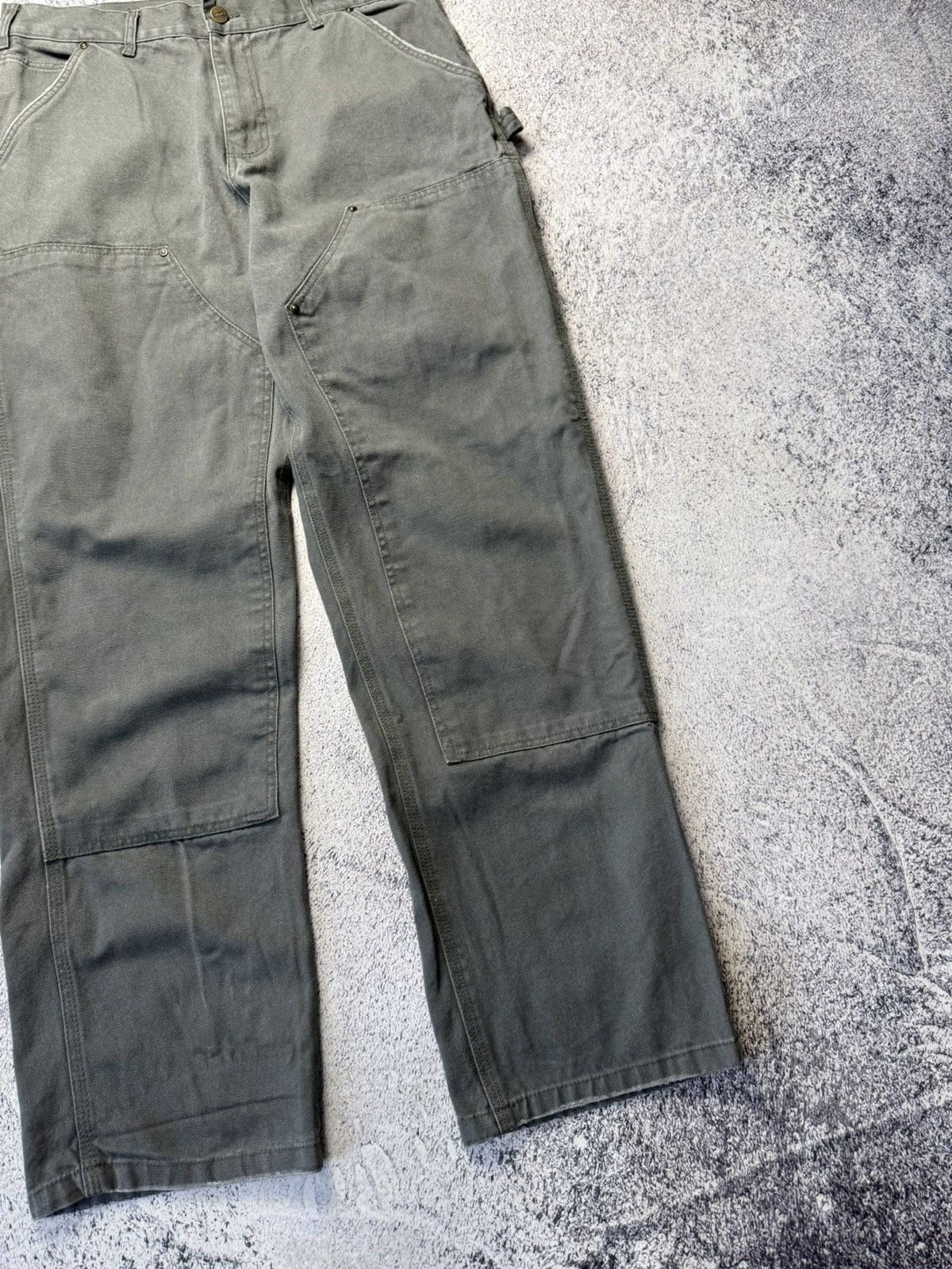 Carhartt Vintage Carhartt Double Knee Work Wear Pants Grey Sz 30 x 32 Size US 32 / EU 48 - 17 Thumbnail