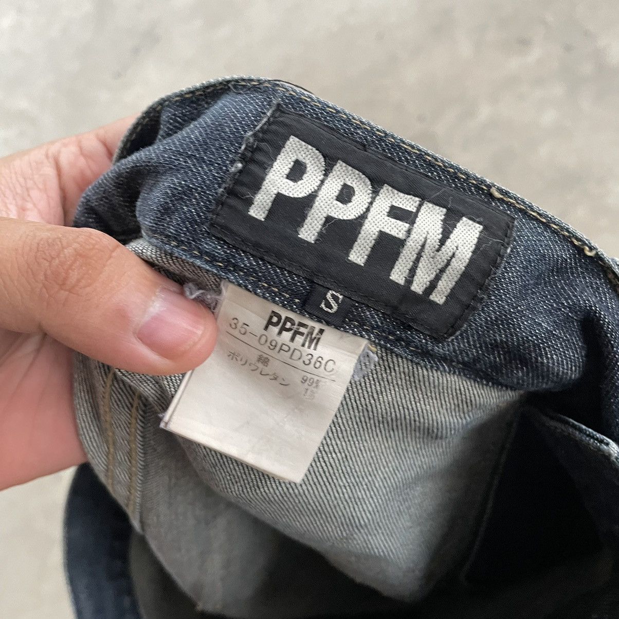 PPFM Vintage Distress PPFM Bondage Banana Curve Cut Punk Denim Size US 31 - 9 Thumbnail