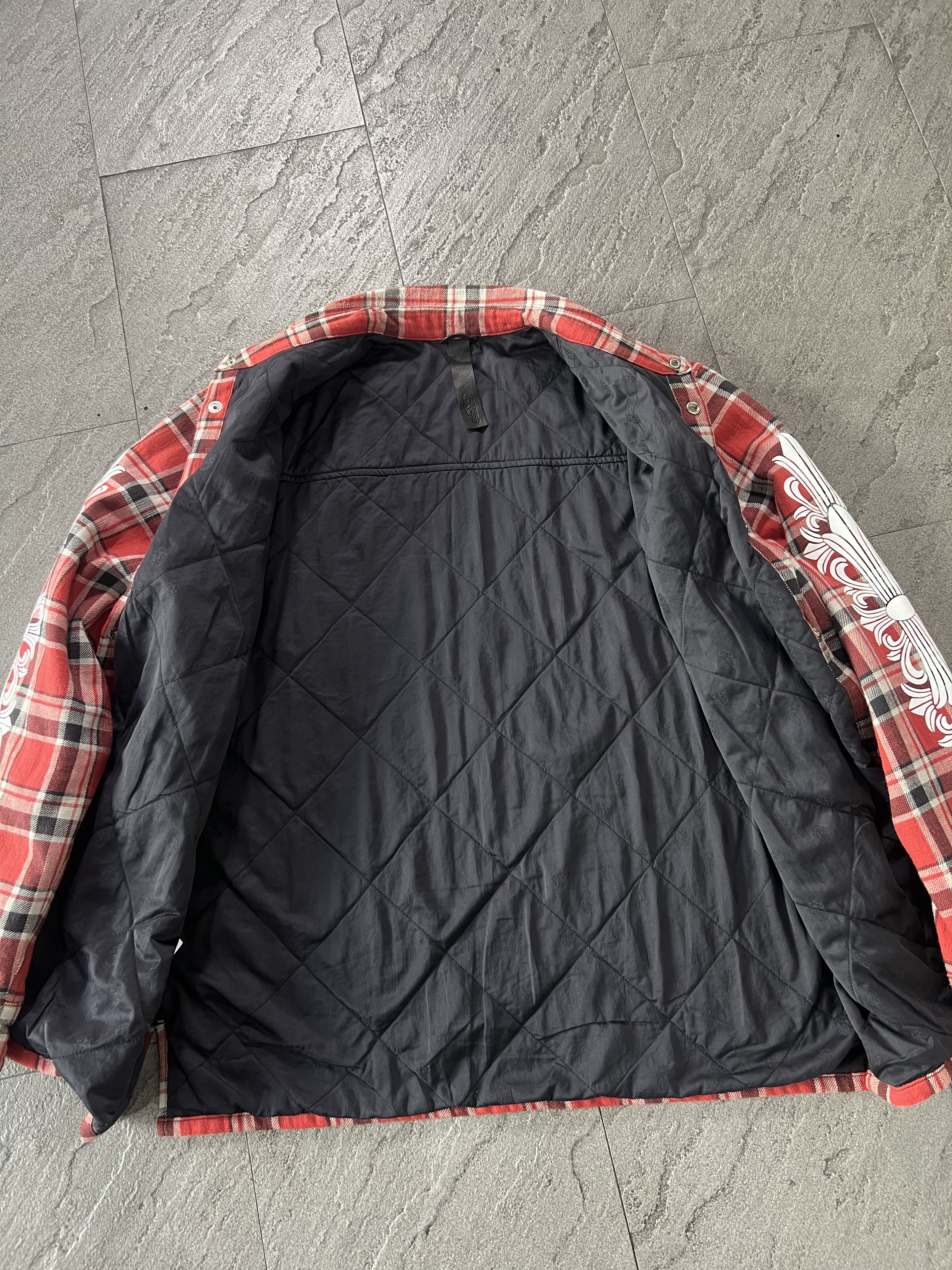 Chrome Hearts Chrome Hearts Red Plaid Cross Flannel Jacket XL Size US XL / EU 56 / 4 - 11 Thumbnail