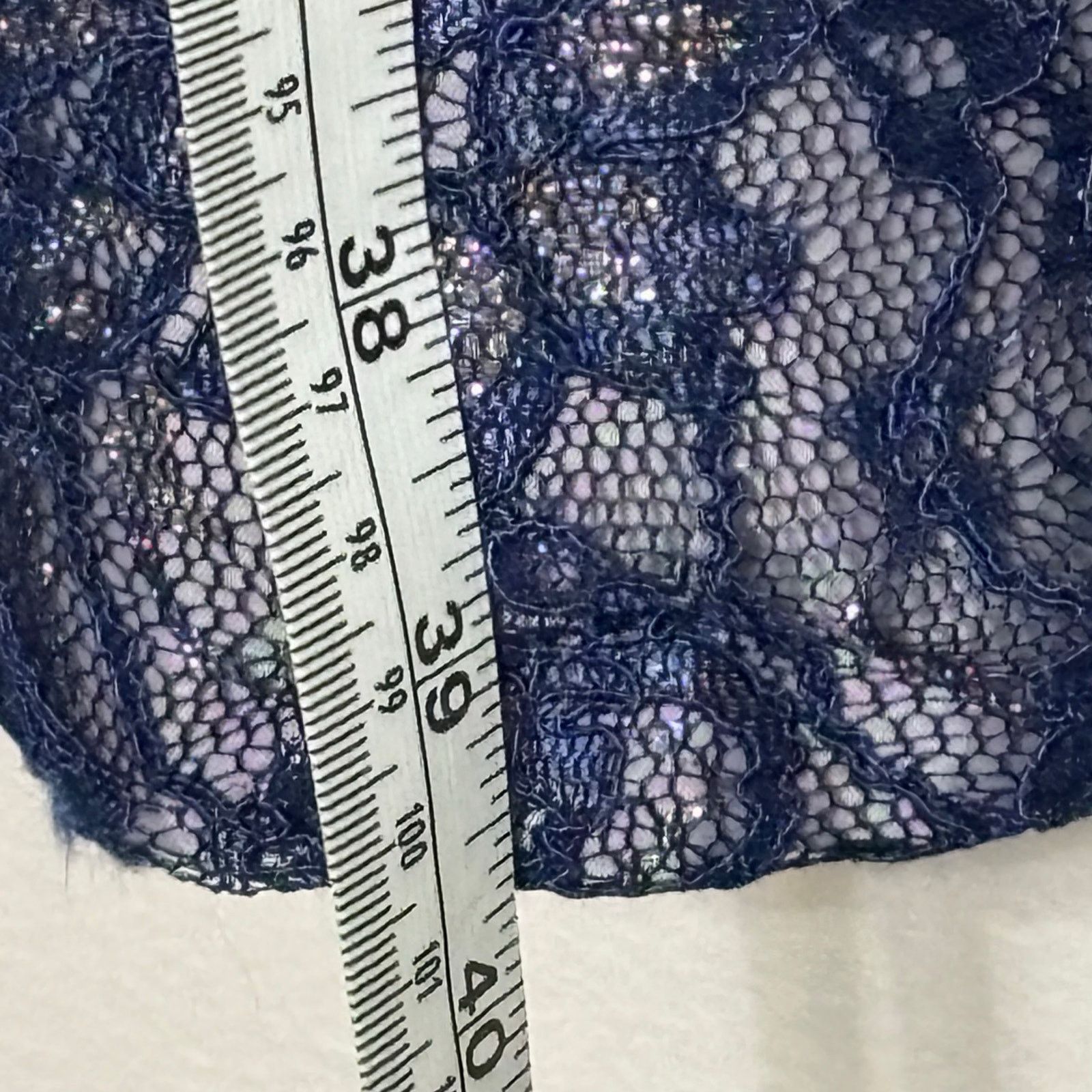 Other Patra Blue Shimmer Sheath Dress Size 12 Size XL / US 12-14 / IT 48-50 - 3 Thumbnail