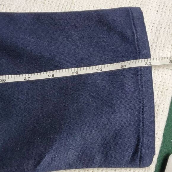 Designer 4Sixty5 Embellished Zippered Navy Blue Pocketed Sz 30x32 Pan Size 30" / US 8 / IT 44 - 9 Thumbnail