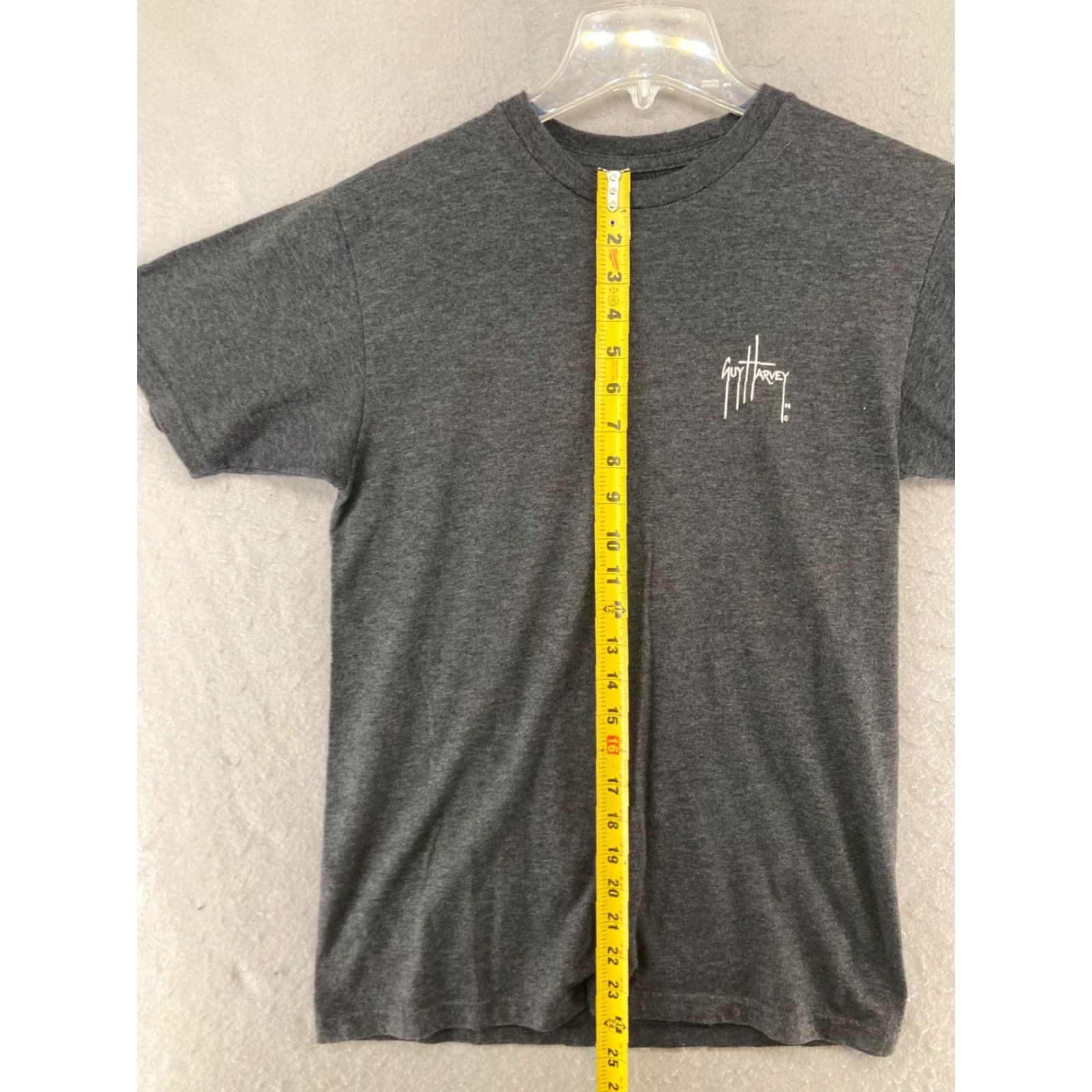 Guy Harvey Guy Harvey AFTCO Mens TShirt Small Gray Sailfish Classic Fit Size US S / EU 44-46 / 1 - 4 Thumbnail