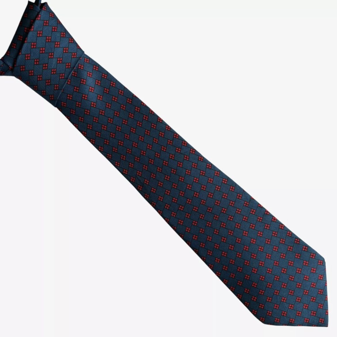 Turnbull & Asser Vintage 90s Turnbull And Asser Geometric Square Silk Tie Size ONE SIZE - 1 Thumbnail