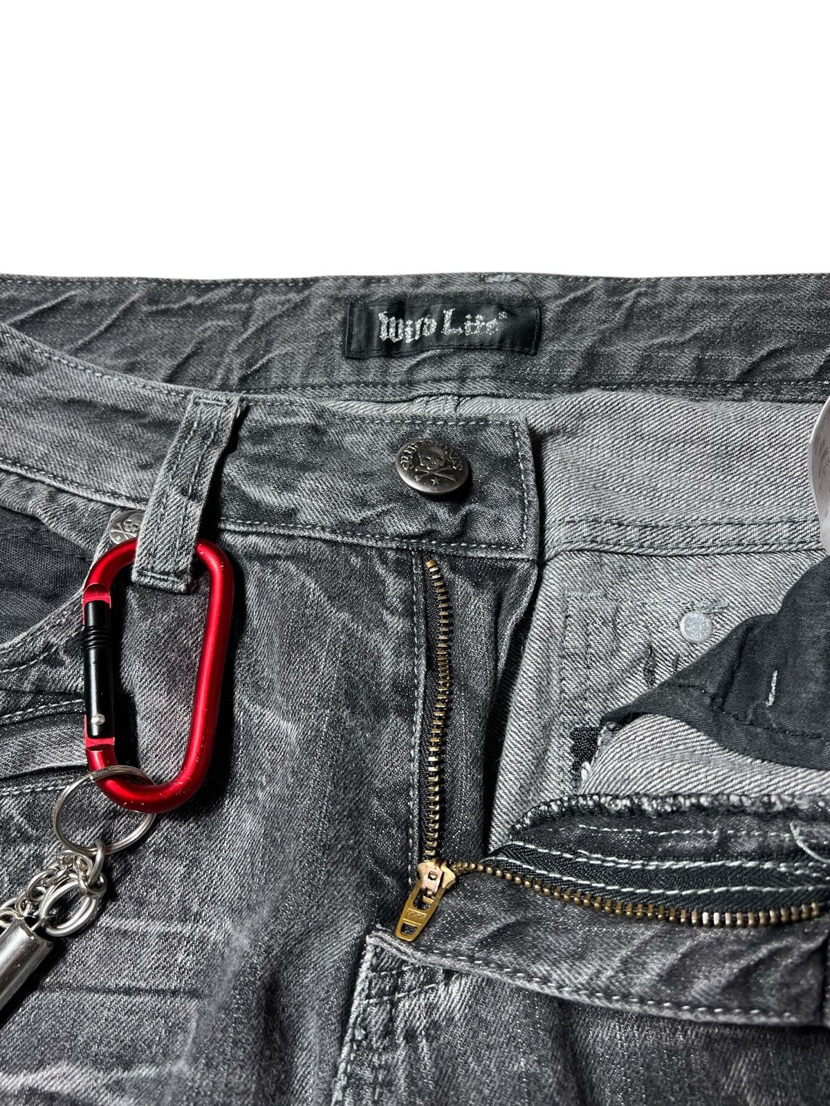 Japanese Brand Wild Life Studed Ifsixwasnine Style Clawn Mark Pants Size US 30 / EU 46 - 7 Thumbnail