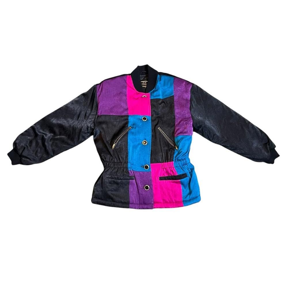 Designer Vintage Mulberry Street Womens Sz M MOD Funky 80s 90s Apres SKi Jacket Coat Size M / US 6-8 / IT 42-44 - 1 Thumbnail