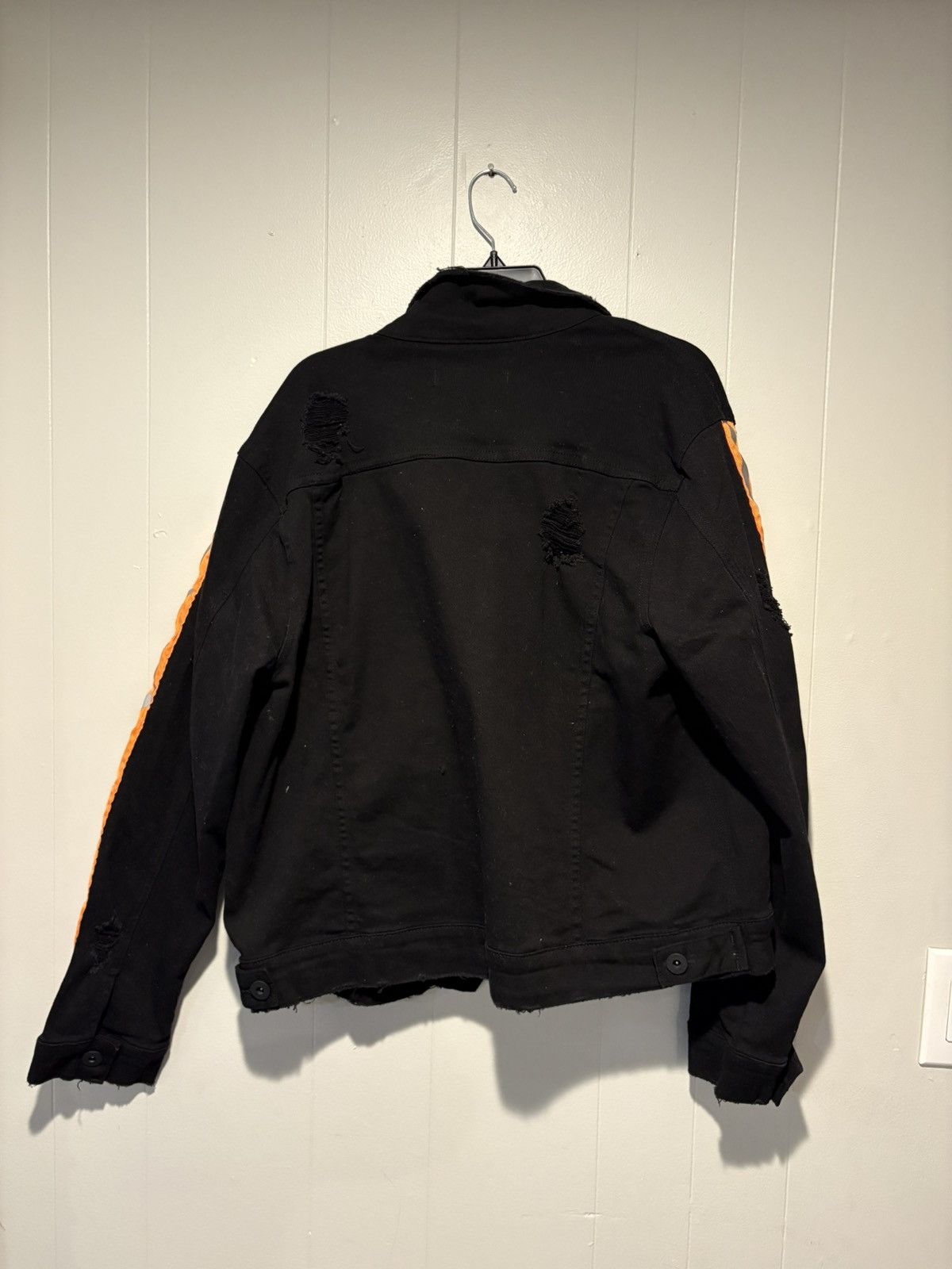 Other KDNK black and orange denim jacket Size US L / EU 52-54 / 3 - 5 Thumbnail