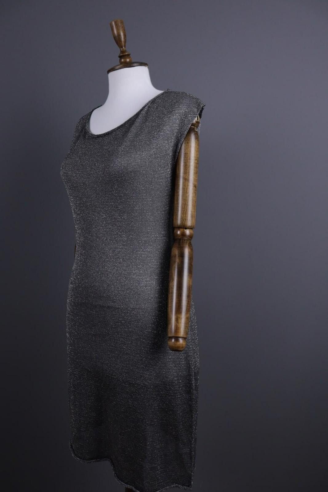 Designer Sarah Pacini Gray Bodycon Evening Dress Size One Size Size ONE SIZE - 10 Thumbnail