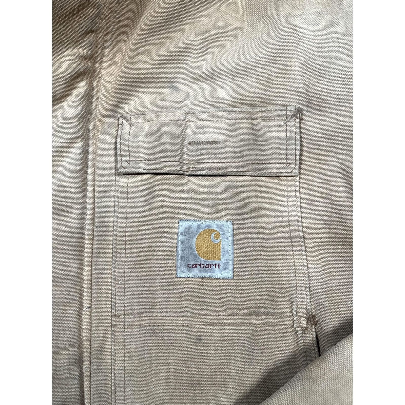 Carhartt VINTAGE Carhartt Coat Mens Brown Canvas Hooded Insulated Parka Workwear USA Read Size US XXL / EU 58 / 5 - 4 Thumbnail