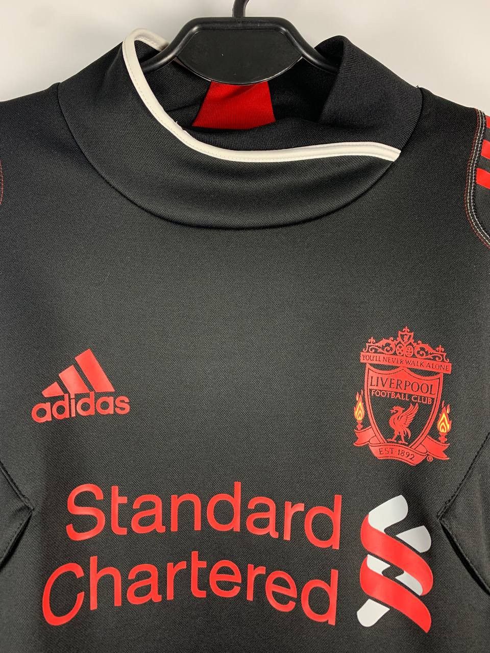 Adidas × Vintage Adidas Liverpool FC Training Top 2010/11 Black Red Size US M / EU 48-50 / 2 - 2 Thumbnail
