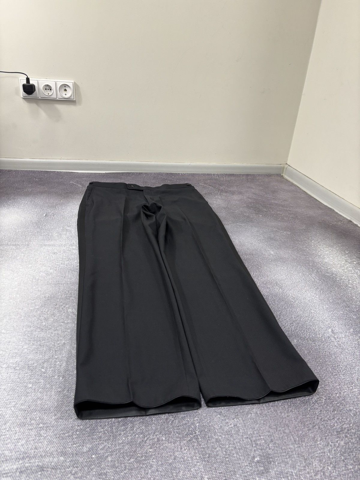 SCABAL Scabal Men’s MTM Black Super 120’s Wool Tuxedo Dinner Suit Size 42R - 20 Thumbnail