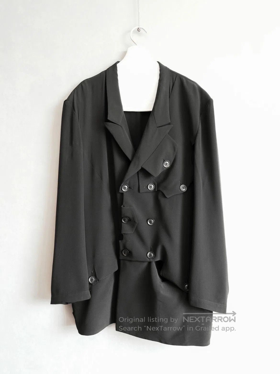 Yohji Yamamoto Yohji Yamamoto 20SS Unevenness Silk Jacket. Size US XL / EU 56 / 4 - 1 Thumbnail
