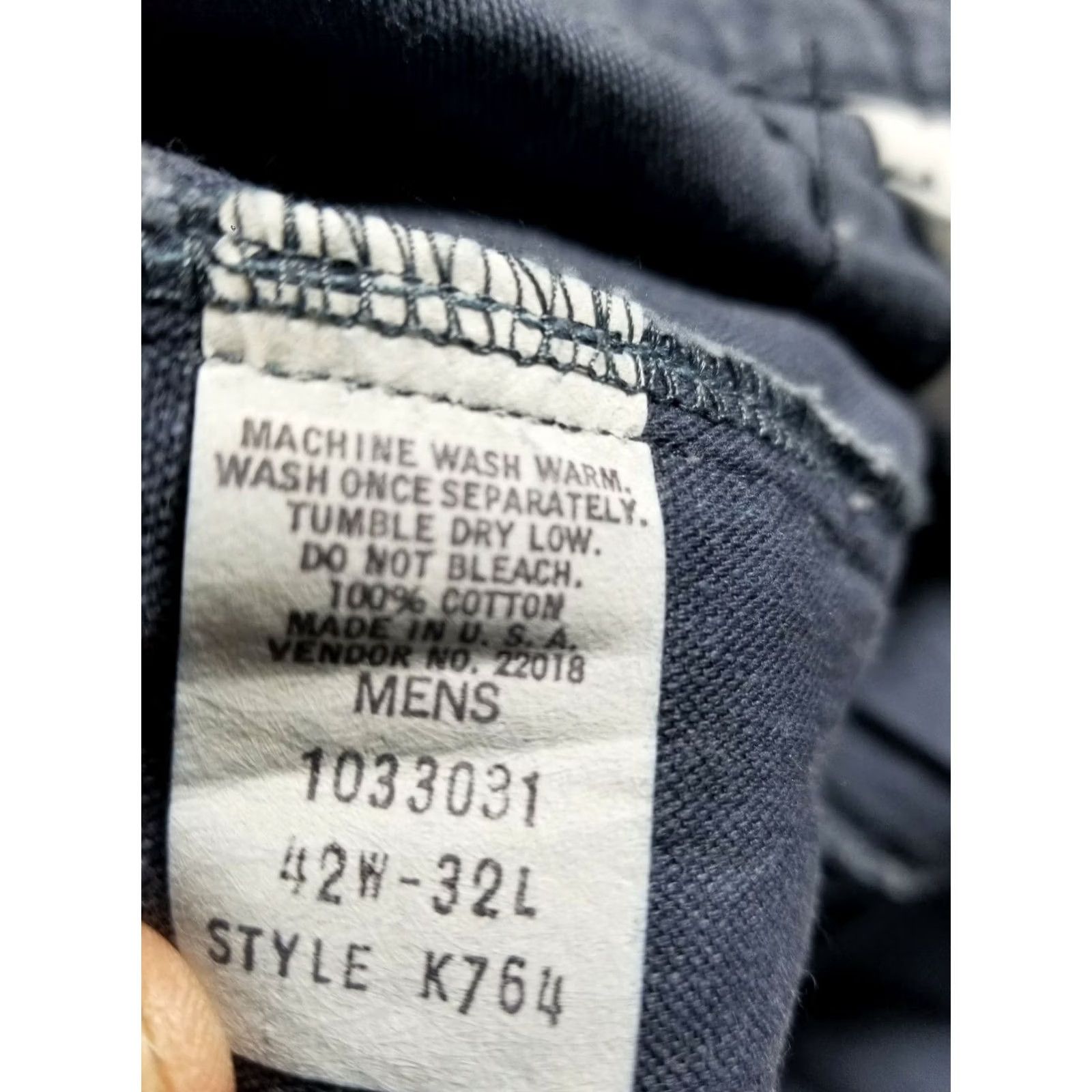 Vintage VINTAGE LL Bean Rangeley Camping Pants 42W 32L talon zipper Blue 100% Cotton Pants Mens Size US 42 / EU 58 - 7 Thumbnail