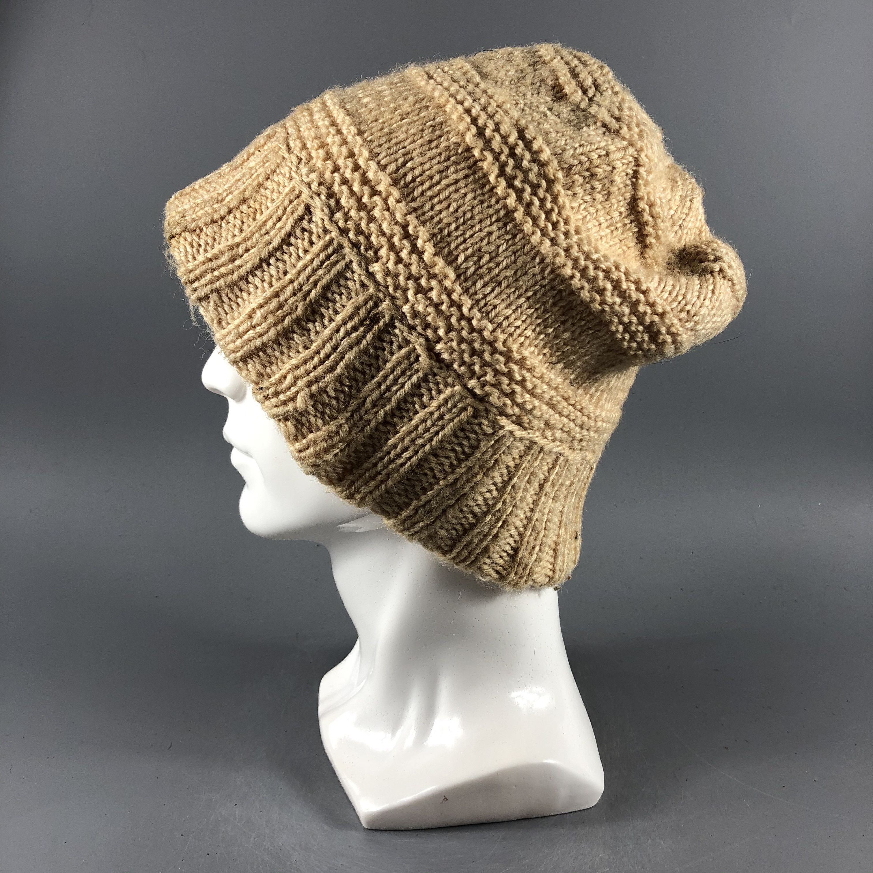 Japanese Brand × Other × Vintage Unknown Stripe Knit Beanie Snow Hat Snow Cap -D779 Size ONE SIZE - 1 Thumbnail
