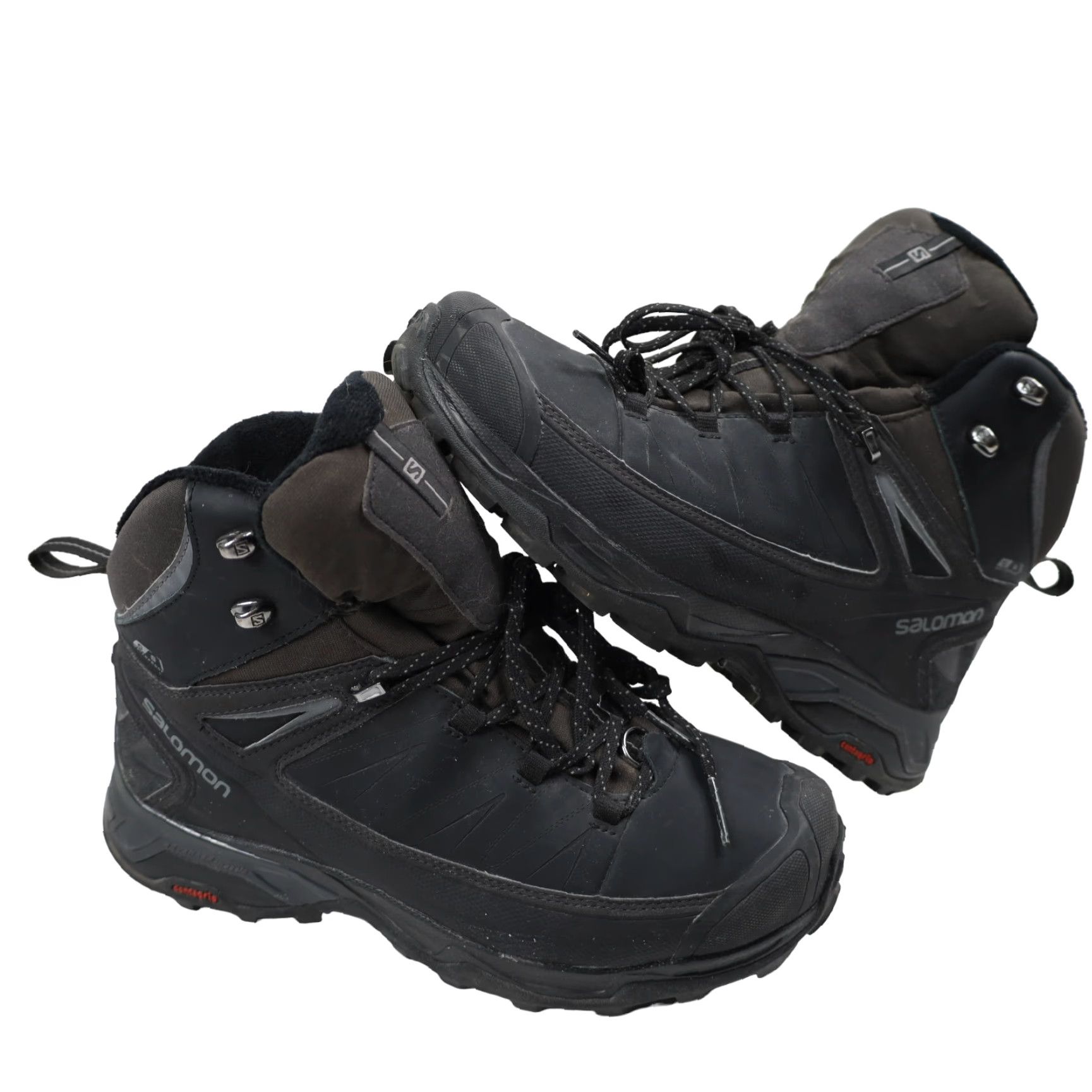 Salomon VINTAGE Salomon X Ultra Mid Winter CS WP Boots Men 7 Black Hiking Boots Size US 7 / EU 40 - 2 Thumbnail