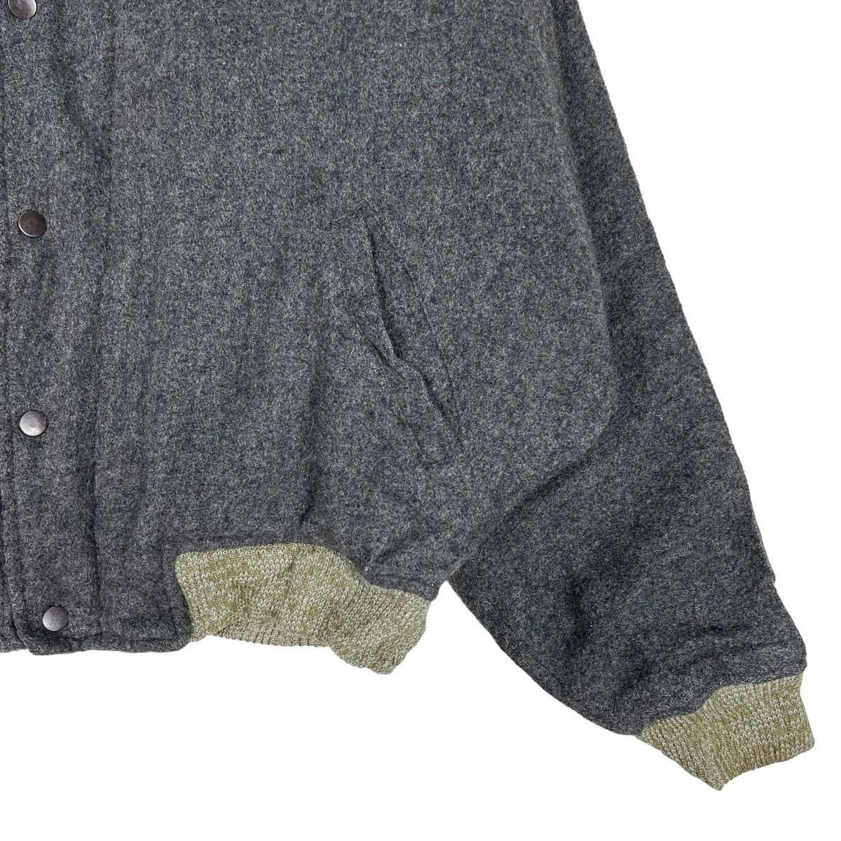 Japanese Brand 🔥 R & L INSPIRE BY ISSEY MIYAKE WOOL BOMBER JACKET Size US L / EU 52-54 / 3 - 5 Thumbnail