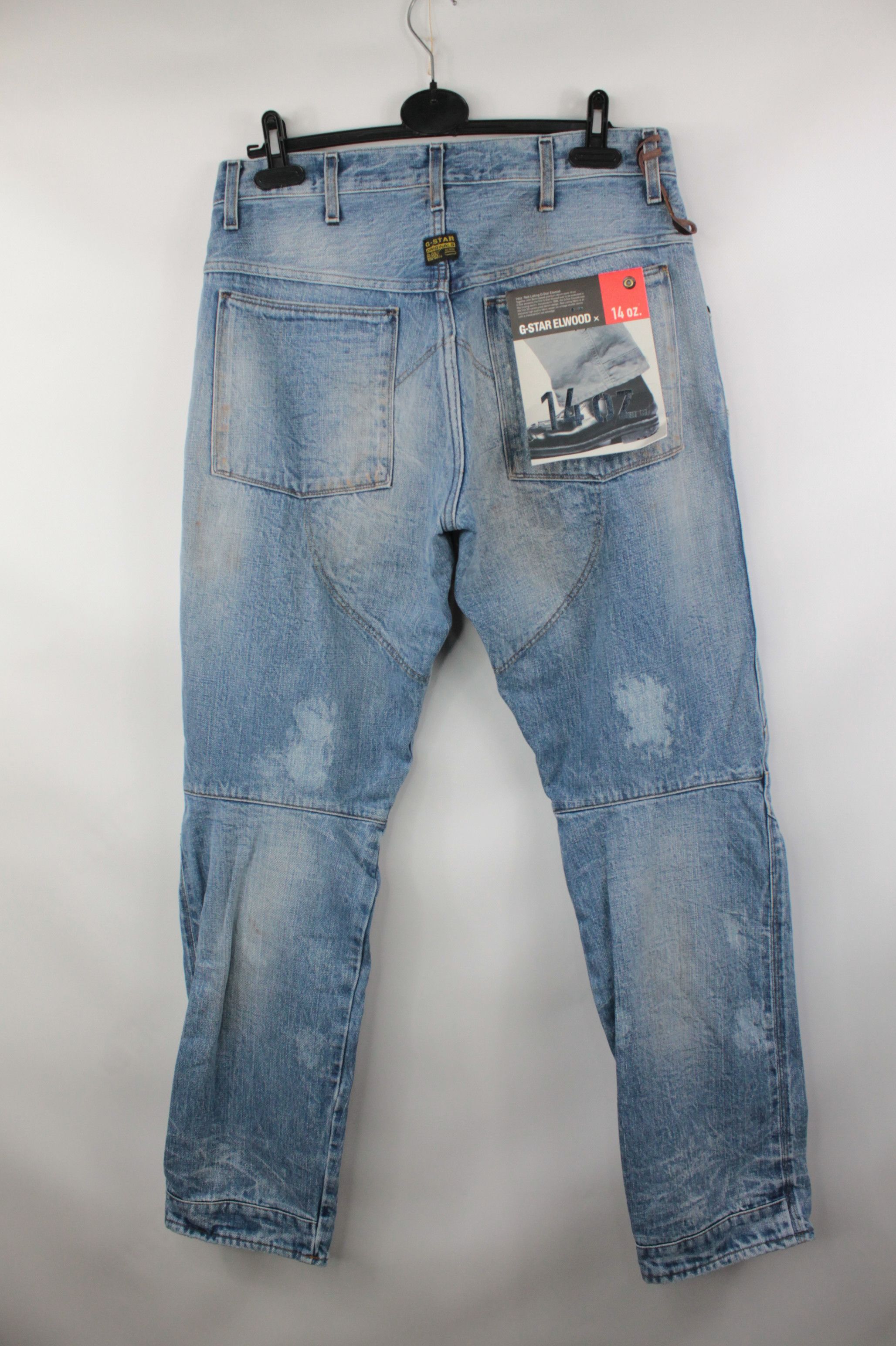 G-Star RARE G-Star 5620 Elwood x 14OZ Red Listing Denim Limited Size US 33 - 6 Thumbnail