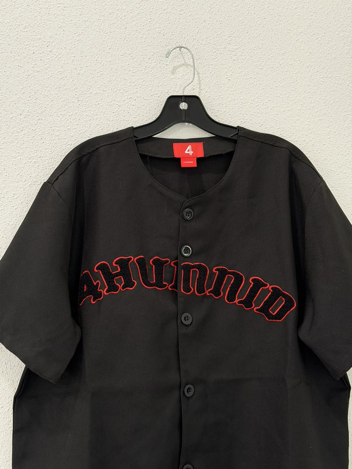 4HUNNID 4Hunnid YG Black Button-Up Baseball Jersey Size Large Size US L / EU 52-54 / 3 - 2 Thumbnail