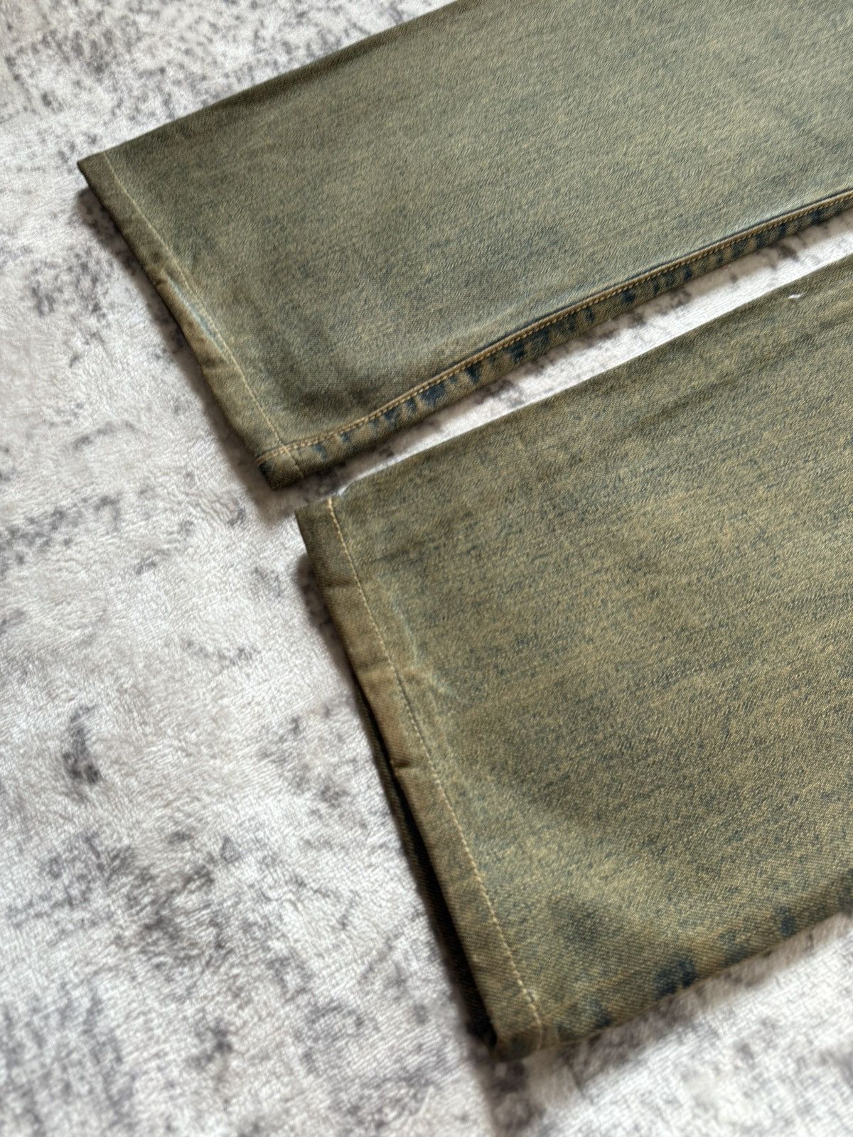 Japanese Brand Edwin 505 Trompe L’oeil Earthy Mud Dipped Selvedge Jeans Size US 34 / EU 50 - 18 Thumbnail