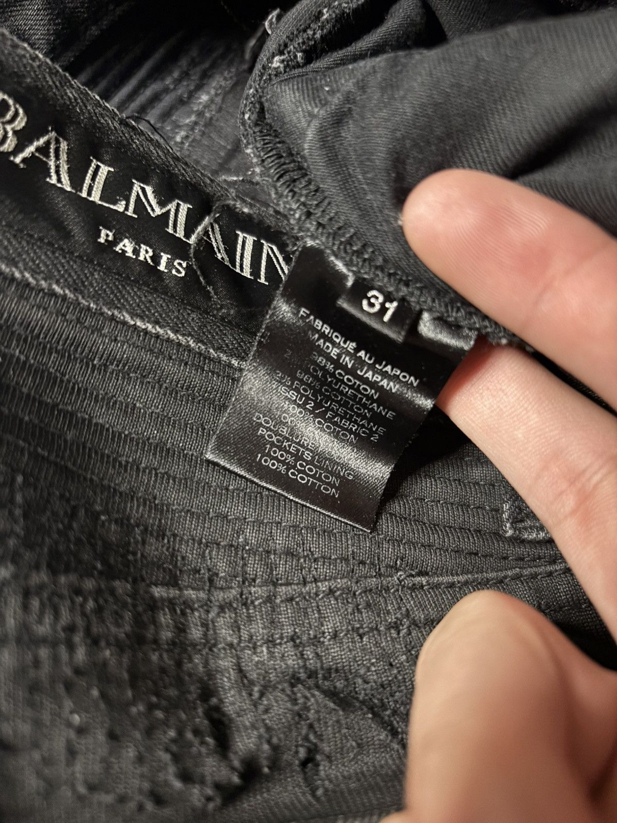 Balmain Balmain SS11 Decarnin Waxed Biker Denim Size US 30 / EU 46 - 5 Thumbnail