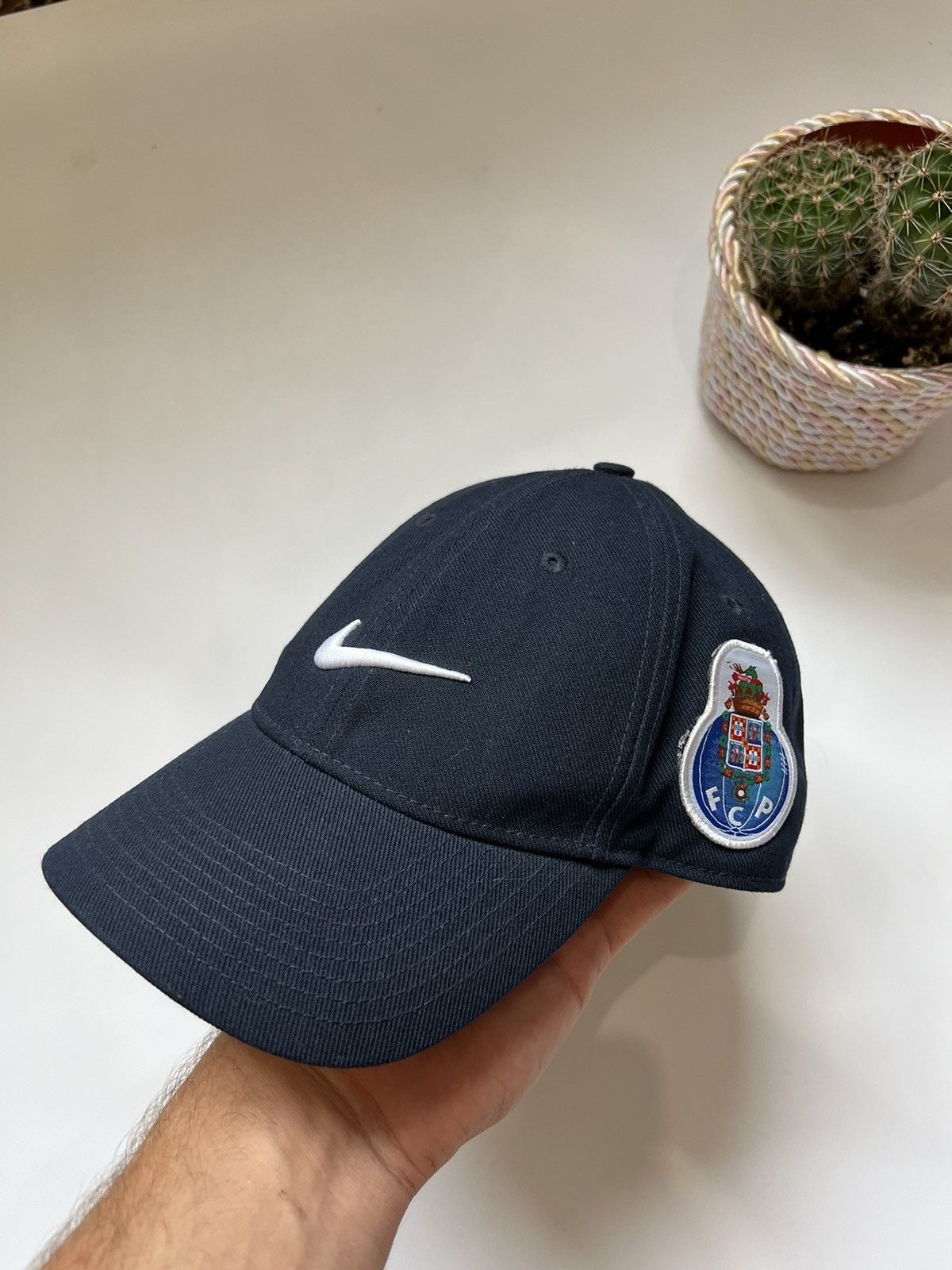 Vintage Vintage Nike Porto Blue Cap Soccer Jersey Size ONE SIZE - 1 Thumbnail