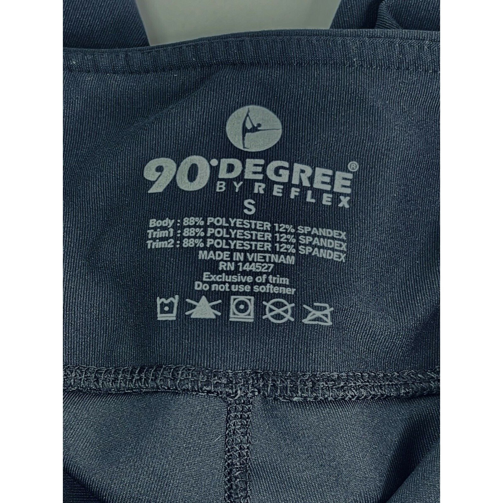 Other 90 Degree By Reflex Women’s Leggings Sheer Mesh Black Gray M Size 26" / US 2 / IT 38 - 6 Thumbnail